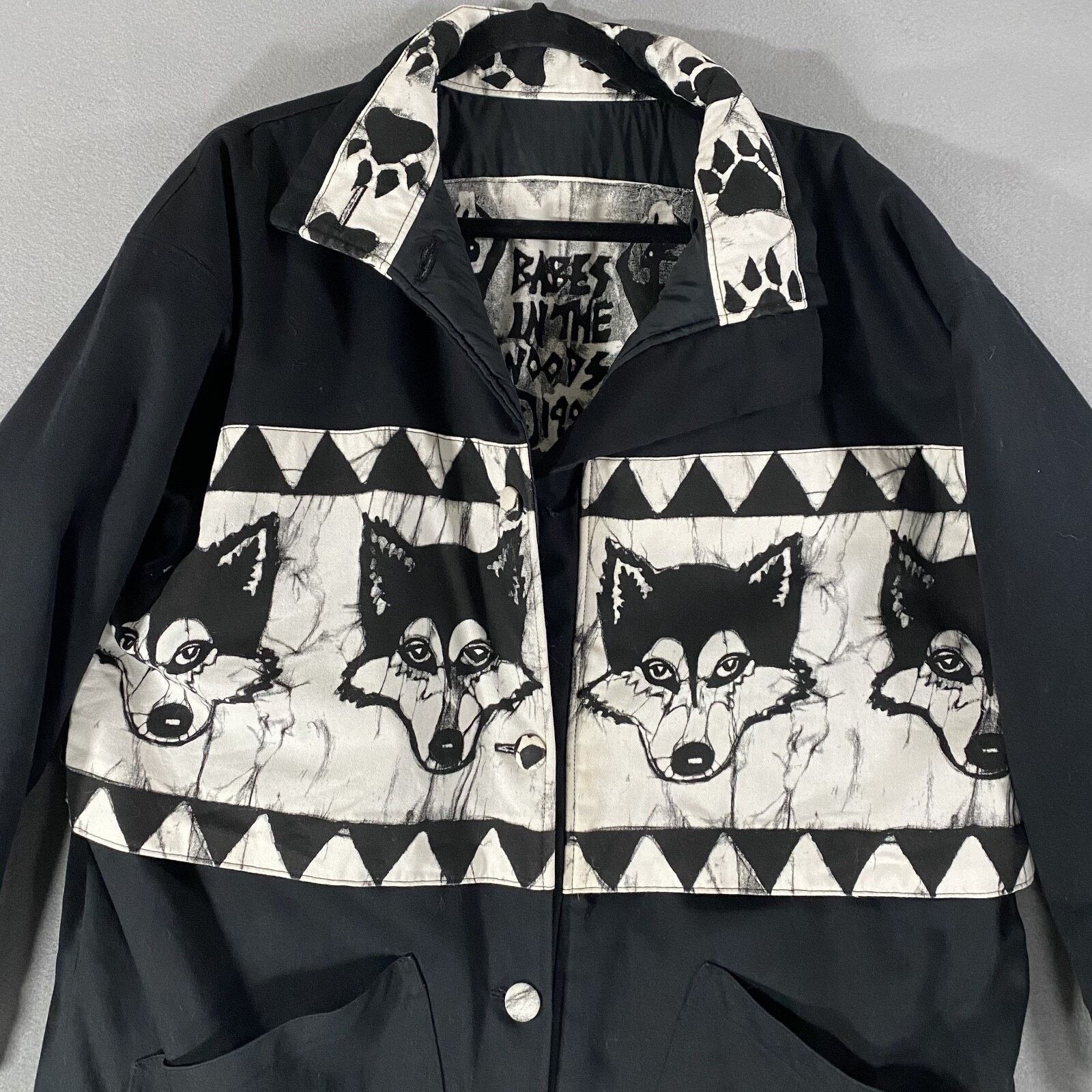 Other Vtg Wolf Wolves Babes In The Woods Trench Coat Jacket Large Size US L / EU 52-54 / 3 - 2 Thumbnail