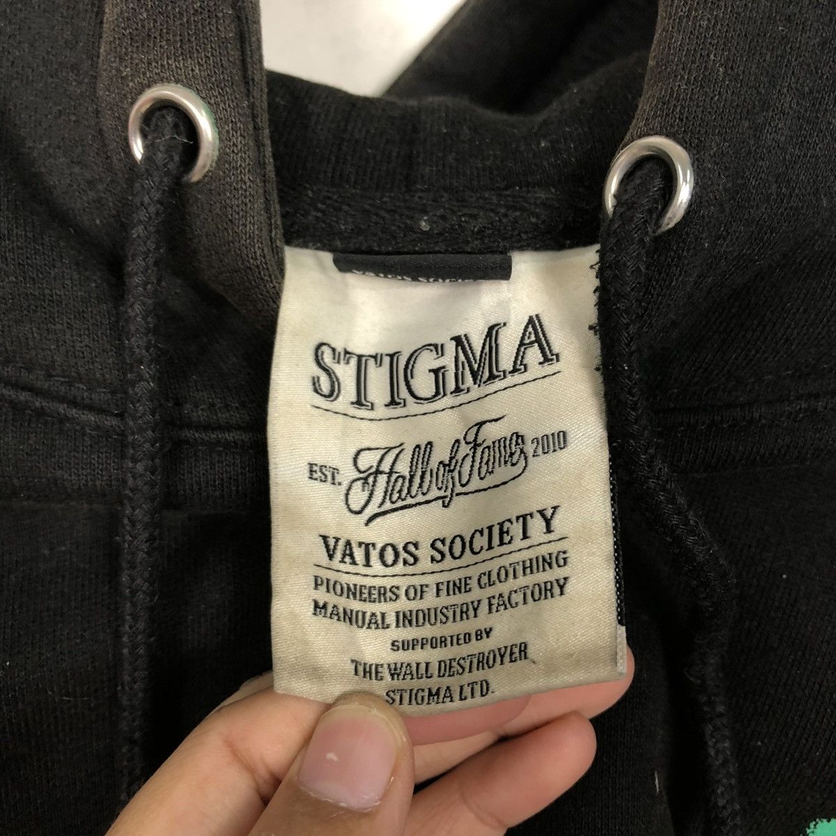 Hysteric Glamour 🔥HOODIE PULL OVER STIGMA VATOS SOCIETY PUNK DESIGN BIG LOGO Size US XL / EU 56 / 4 - 21 Thumbnail