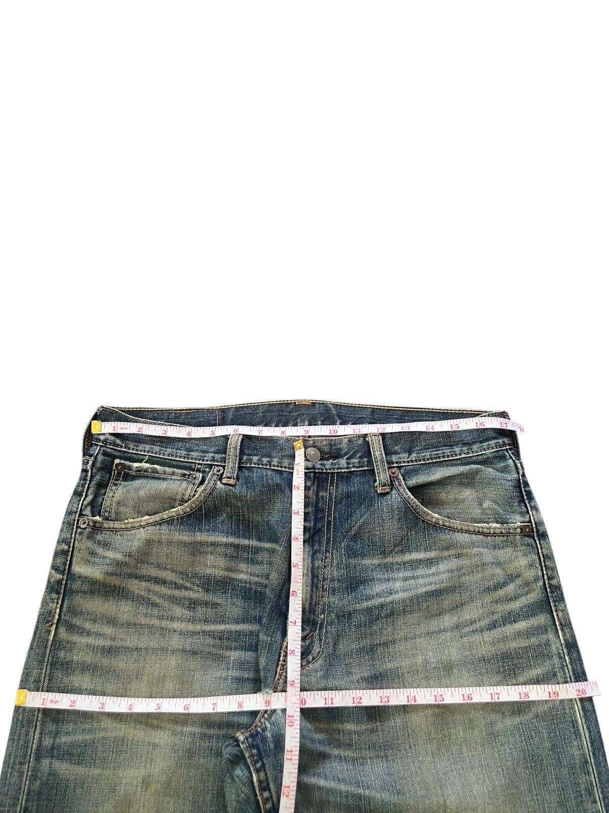 Levi's Vintage 90s Levis 703 Mud Wash Distress Baggy Jeans Size US 35 - 6 Thumbnail