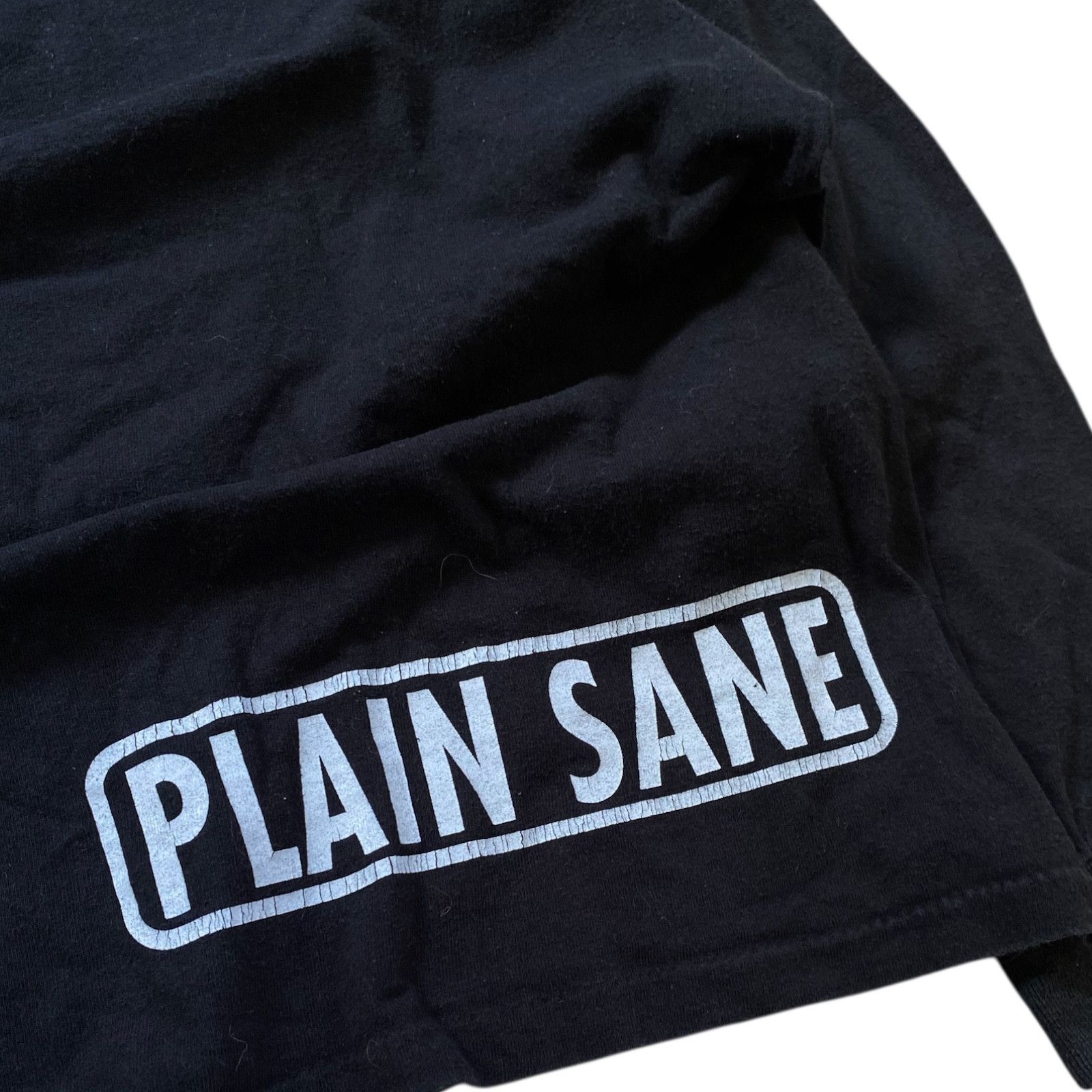 Vintage Oneita Tag 90s Plain Sane Longsleeve Y2k Single Stitch Size US XL / EU 56 / 4 - 4 Thumbnail