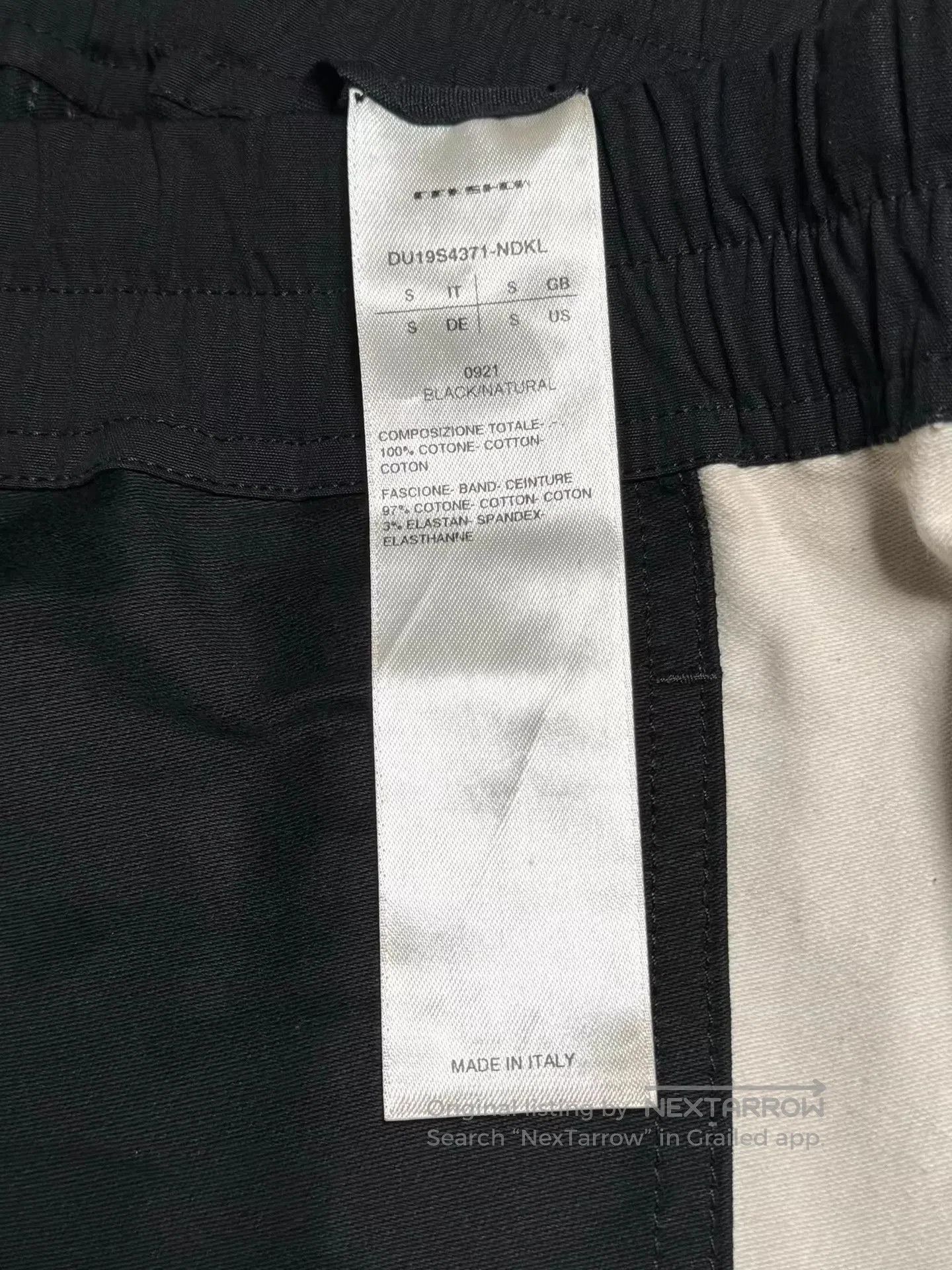 Rick Owens Black Casual Pants with White Side Stripes. Size US 32 / EU 48 - 3 Thumbnail