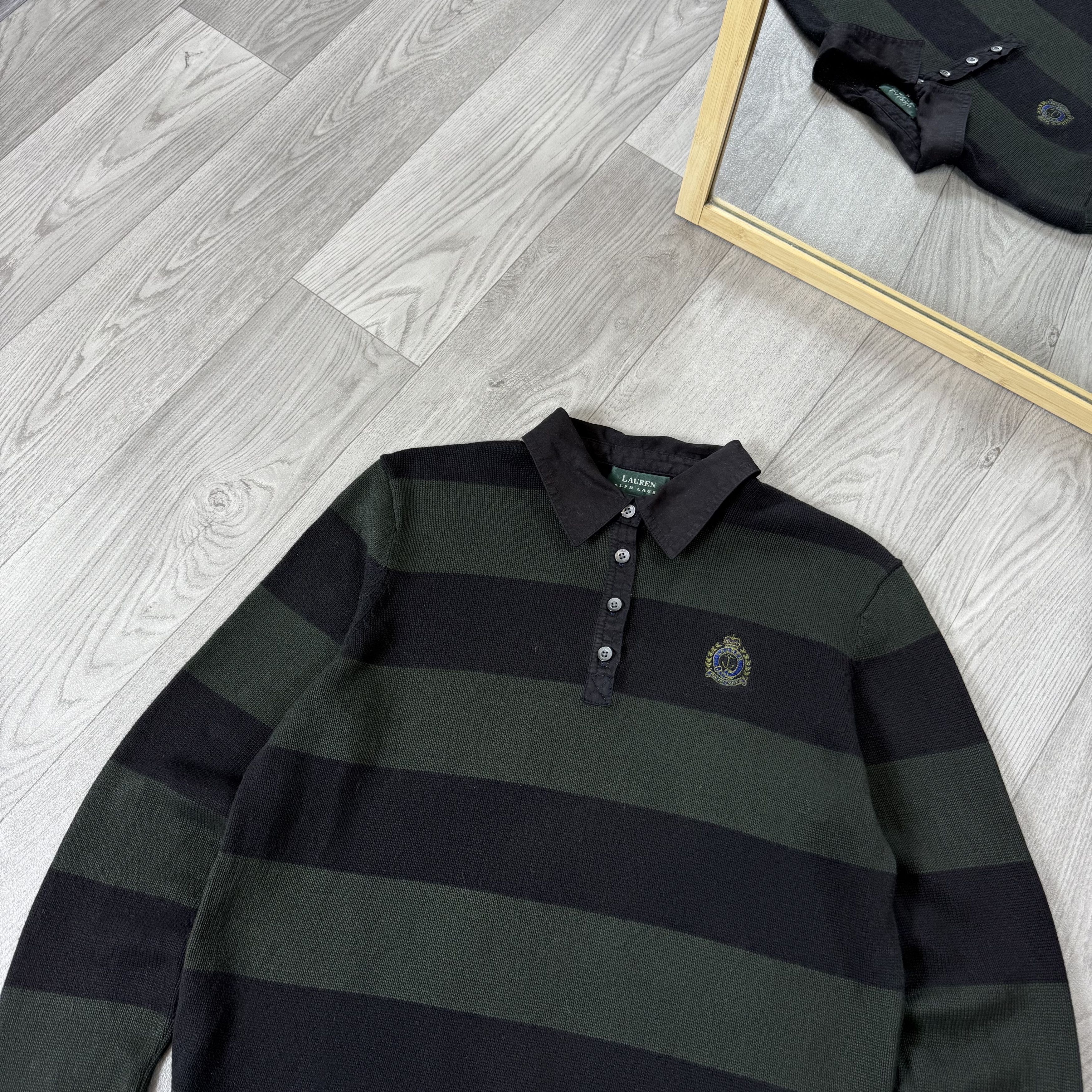 Polo Ralph Lauren Vintage Polo Ralph Lauren LAUREN 90s Striped Women's Sweater Size M / US 6-8 / IT 42-44 - 3 Thumbnail