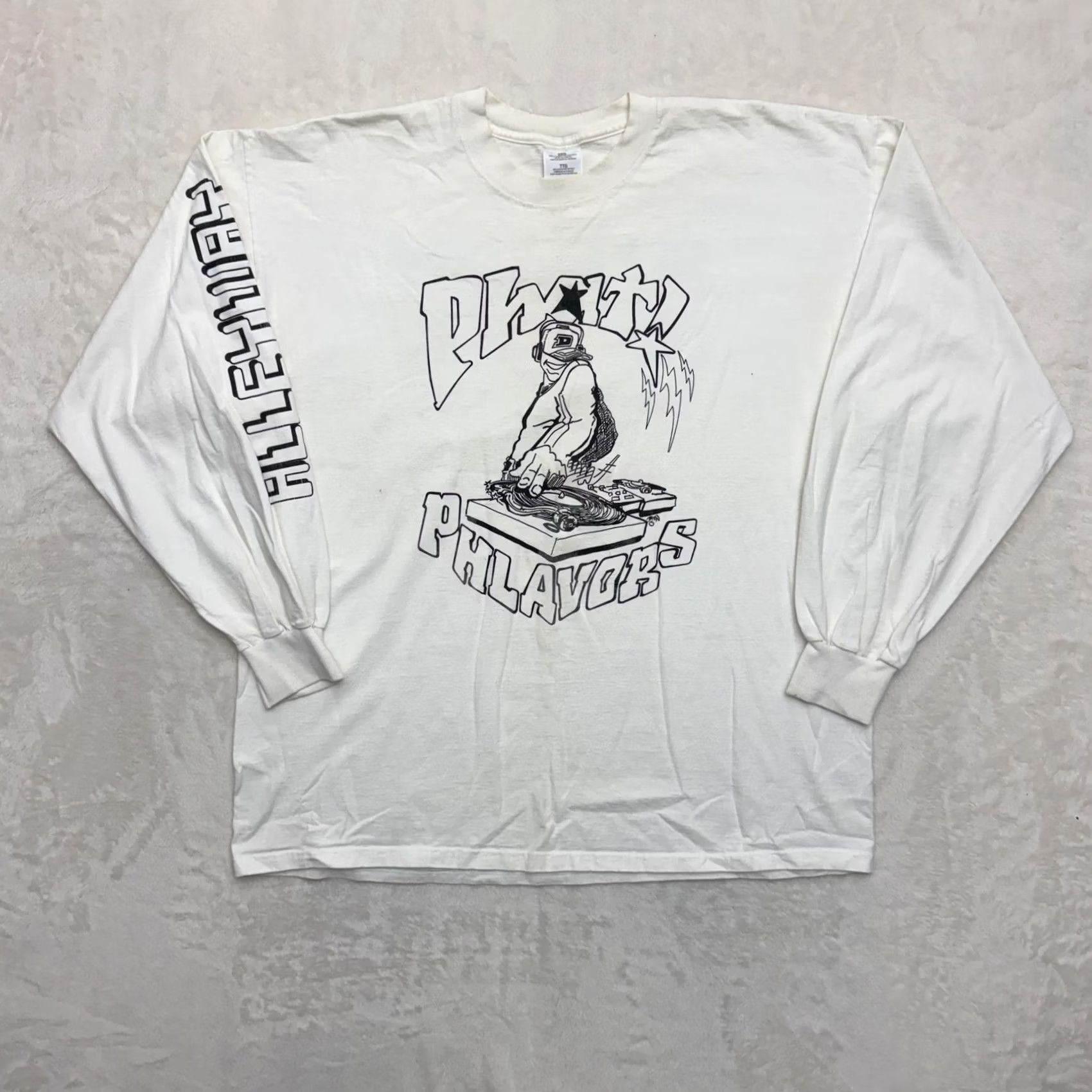Vintage Alleyway Phat Phlavors Shirt Mens 2XL White Long Sleeve DJ Mixtape Hip Hop Shirt Mens 2XL White Long Sleeve Graphic Print Crew Neck Cotton N/A Size US XXL / EU 58 / 5 - 2 Thumbnail
