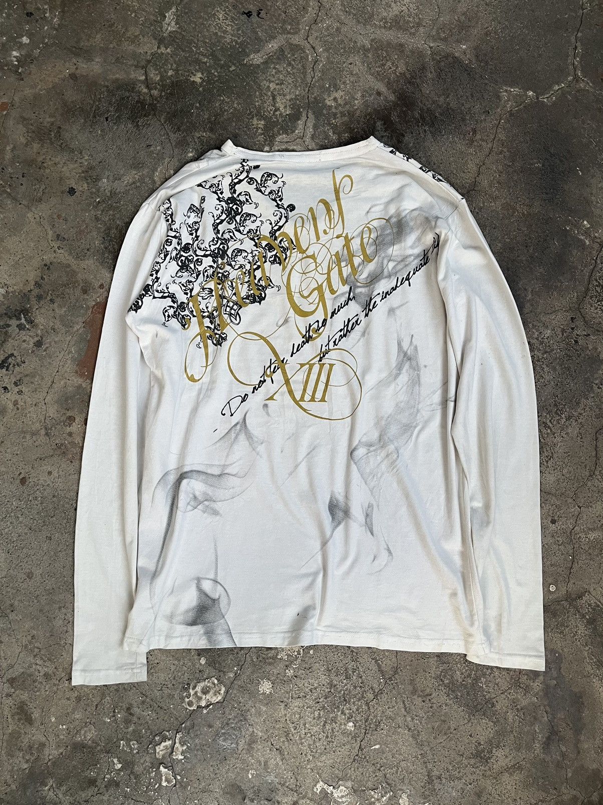 If Six Was Nine 2000s JAPANESE POEM SMOKE GOTHIC SEDITIONARIES PUNK STYLE Size US L / EU 52-54 / 3 - 2 Thumbnail