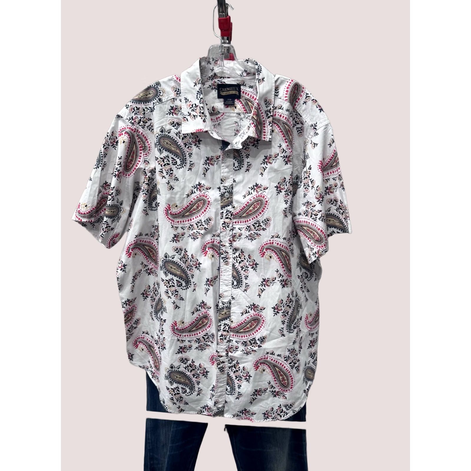 Cremieux Daniel Cremieux Premium Paisley Shirt 2XB Men Short Sleeve Button Up Multicolor Shirt Size US XXL / EU 58 / 5 - 1 Thumbnail