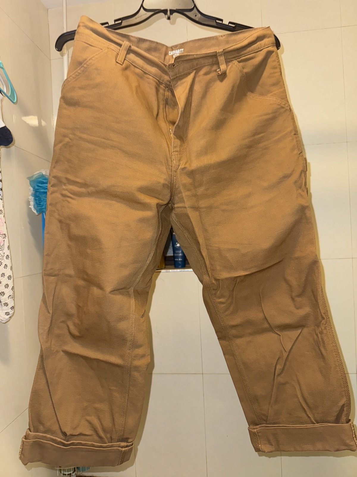 Carhartt Carhartt WIP Single Knee Canvas Pants sz 33/32 Size US 33 - 1 Thumbnail