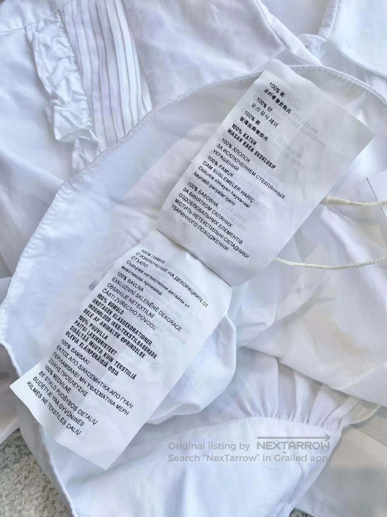 Miu Miu Miu Miu White shirt| Size XS / US 0-2 / IT 36-38 - 6 Thumbnail