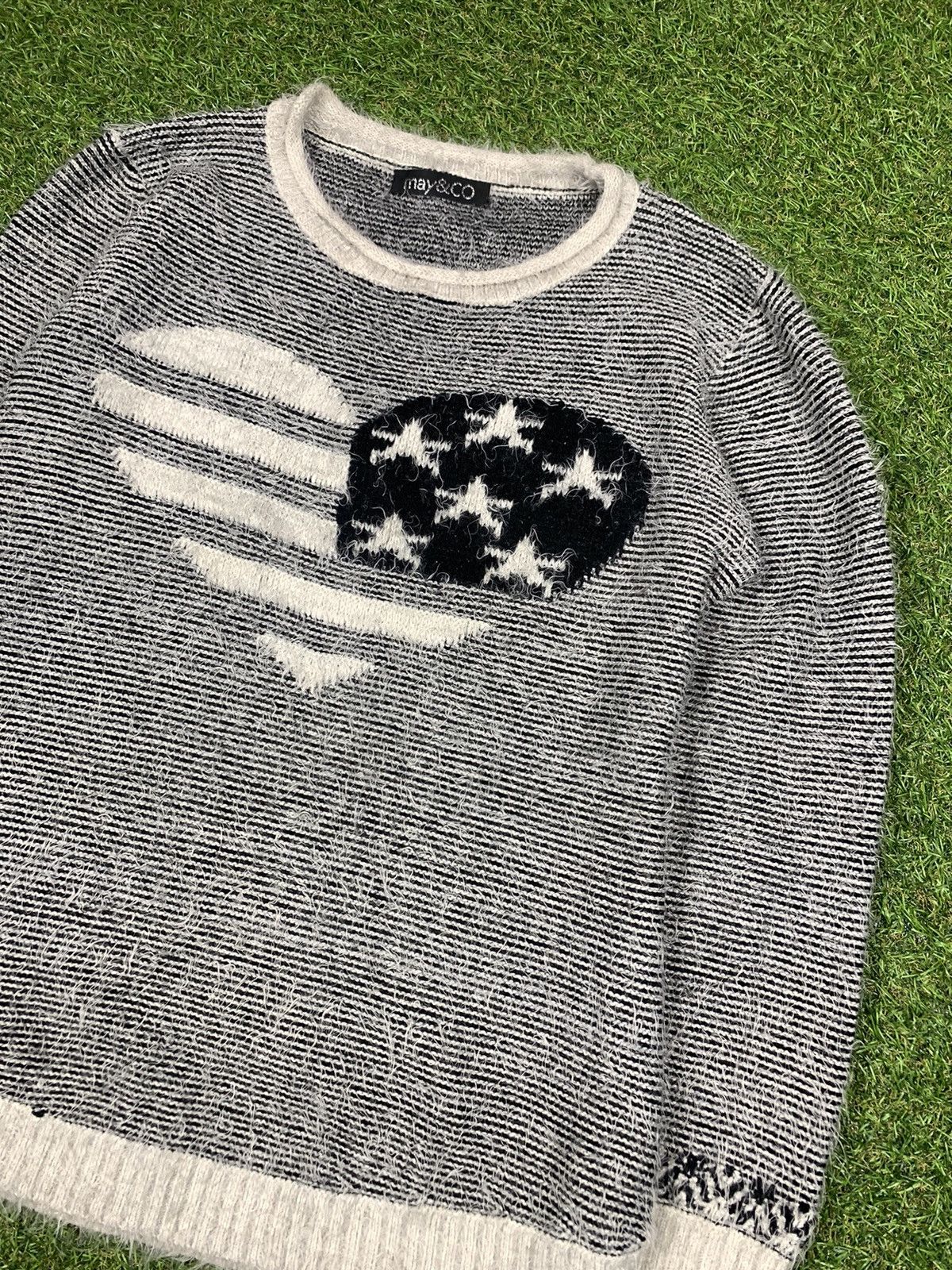 Vintage Vintage 90s Mohair sweater heart Love streetwear style Size M / US 6-8 / IT 42-44 - 2 Thumbnail