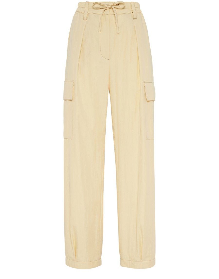 Brunello Cucinelli o1la1rc1a0425 Pants in Yellow Size 28" / US 6 / IT 42 - 1 Thumbnail