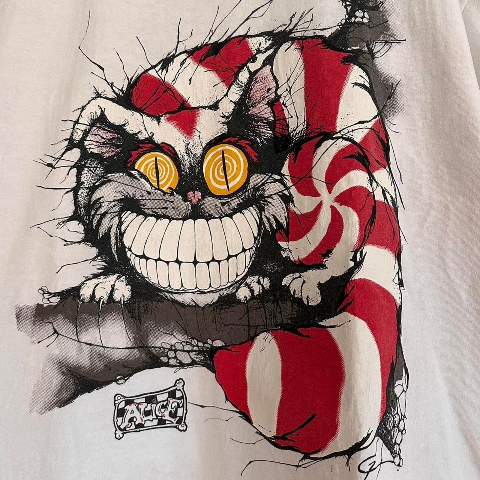 Disney × Vintage Vintage Alice in Wonderland Cheshire Cat Andazia Shirt Size US XL / EU 56 / 4 - 3 Thumbnail