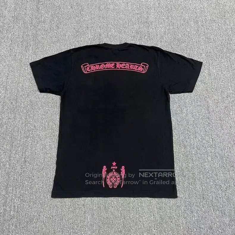 Chrome Hearts CHROME HEARTS Size L Pink skull print black short sleeves Size US L / EU 52-54 / 3 - 2 Thumbnail