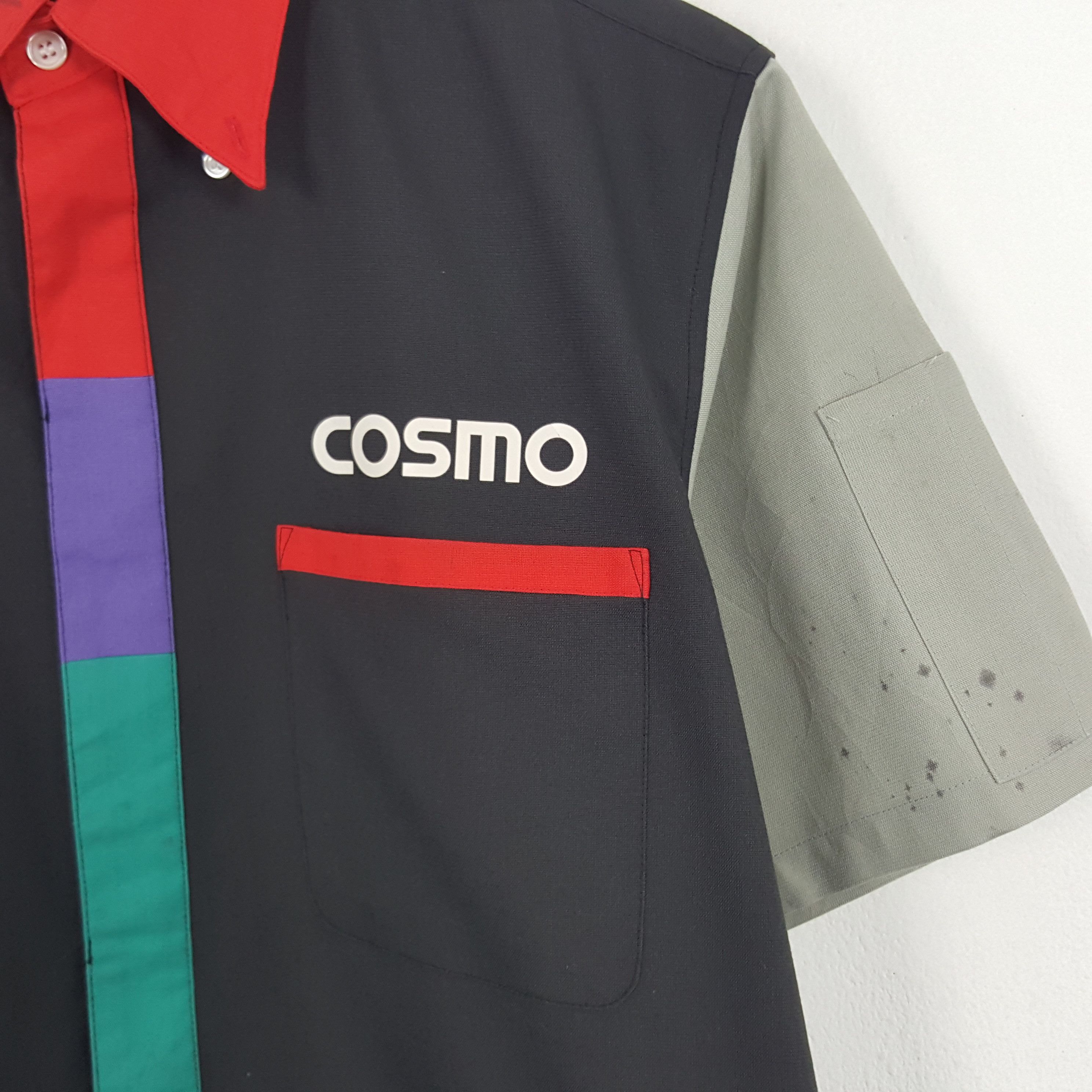 Japanese Brand × Vintage Vintage Cosmo Worker Button Up Shirt Size US M / EU 48-50 / 2 - 2 Thumbnail