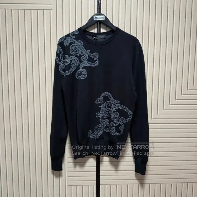 Versace Versace Black Wool Blend Pullover Sweater . Size US M / EU 48-50 / 2 - 1 Thumbnail