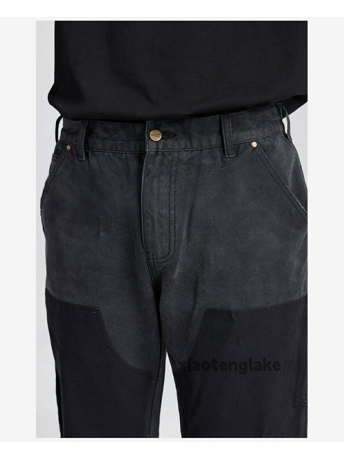 Jean × Vintage washed faded zipper utility carpenter skate hiphop jeans Size US 34 / EU 50 - 12 Thumbnail