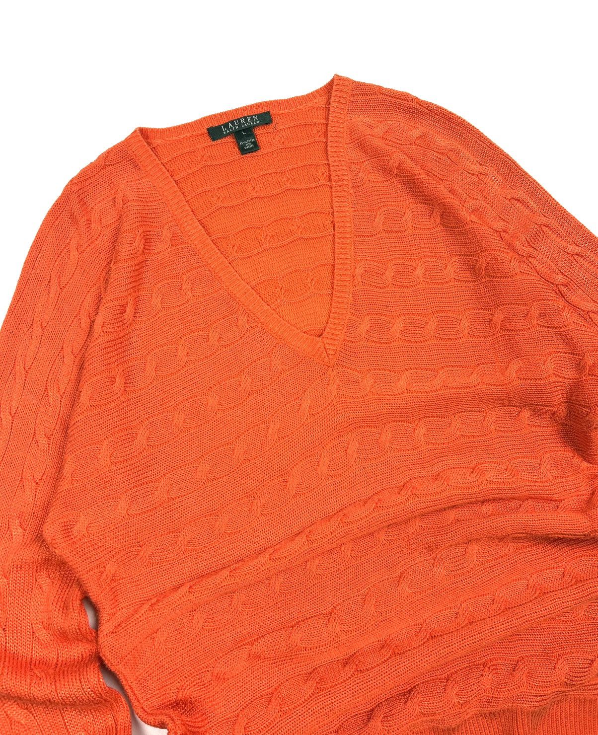 Ralph Lauren Vintage Ralph Lauren LRL Oranger Knit Sweater Women’s L Y2K Size L / US 10 / IT 46 - 4 Thumbnail