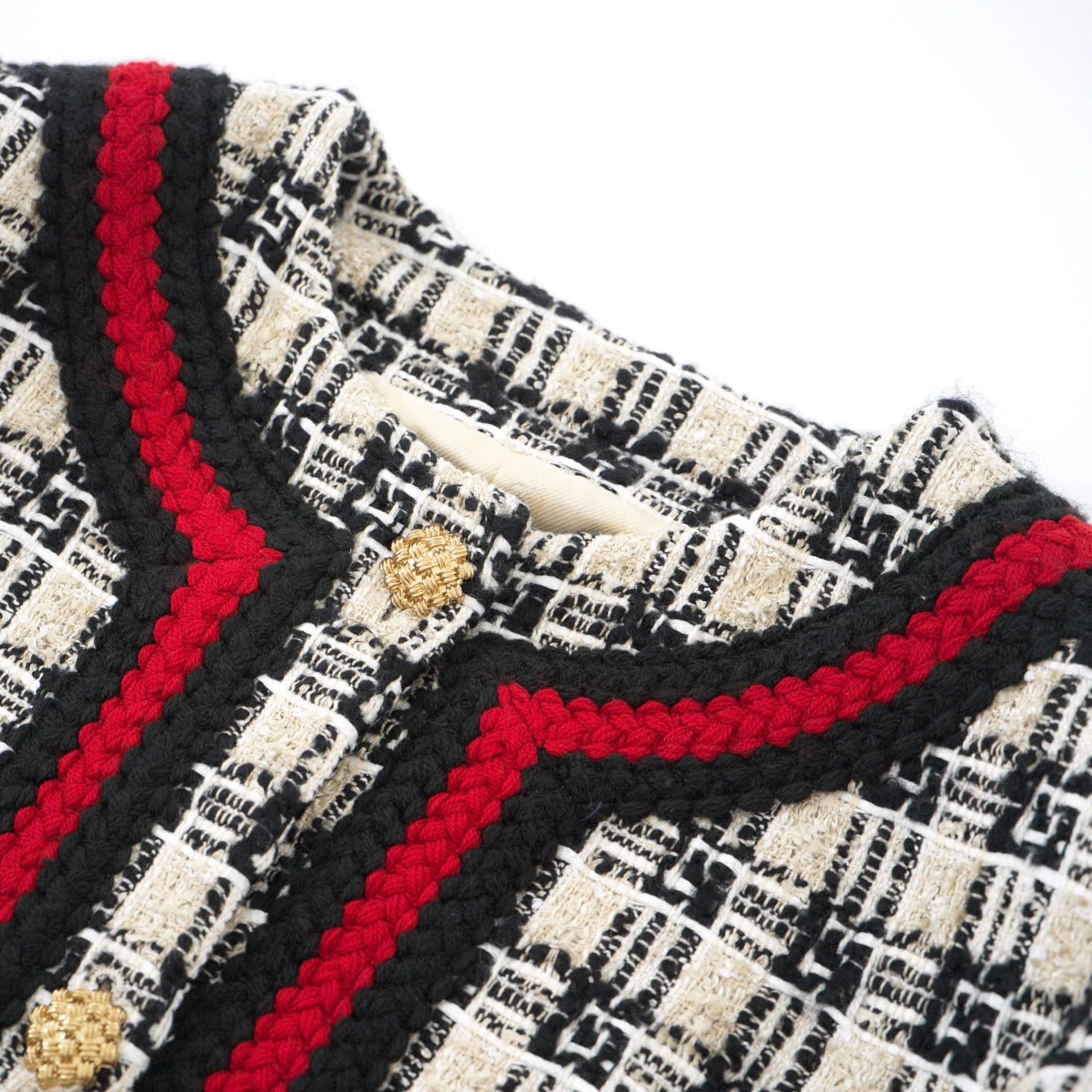 Gucci GUCCI Multicolor Tweed Wool Jacket 42 IT Size M / US 6-8 / IT 42-44 - 3 Thumbnail