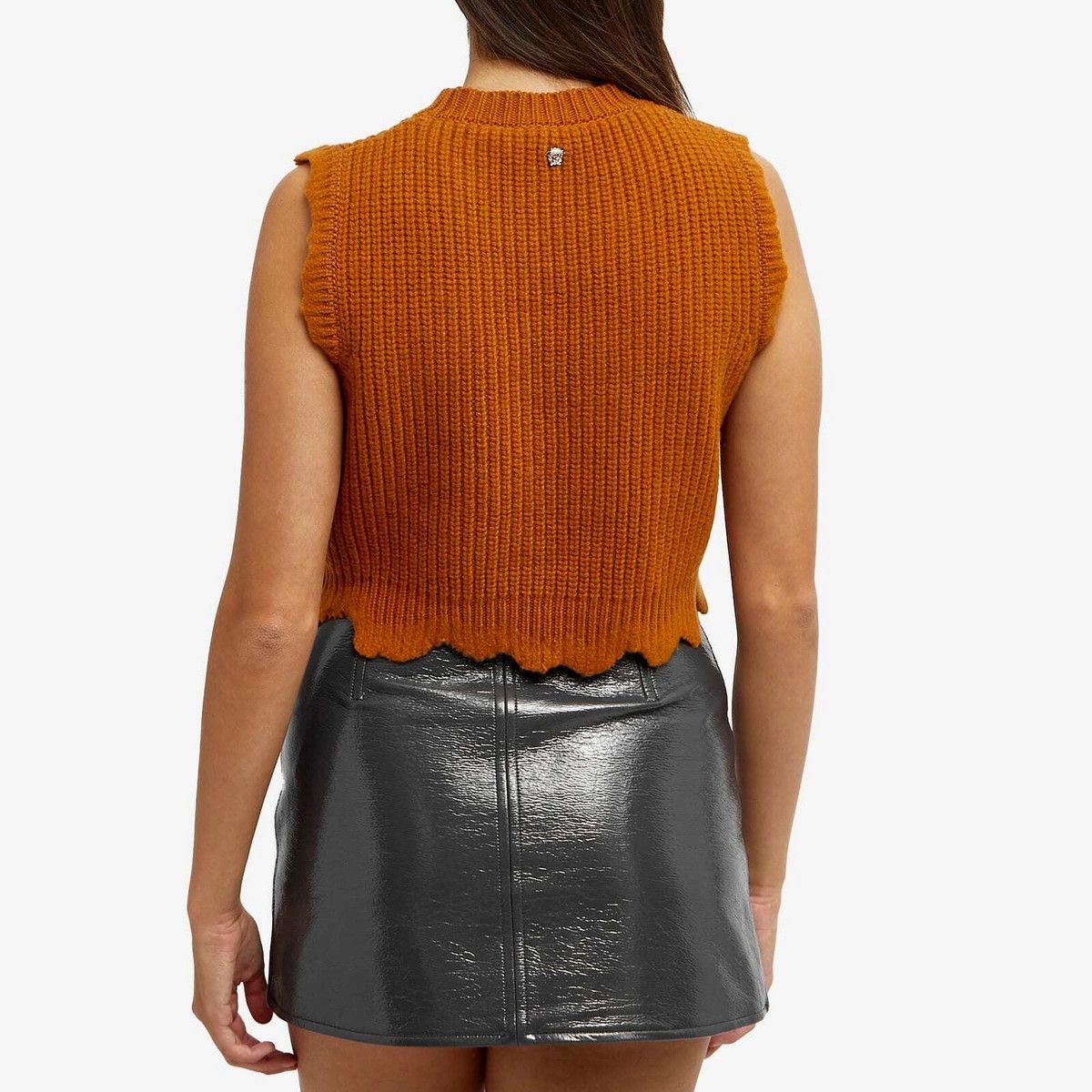 Versace o1y0226 Sleeveless Sweater in Tan Size XS / US 0-2 / IT 36-38 - 3 Thumbnail