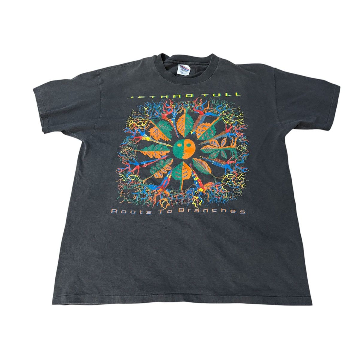 Band Tees Vintage 90s Jethro Tull Roots to Branches US Tour 1996 Tee Size US XL / EU 56 / 4 - 1 Thumbnail