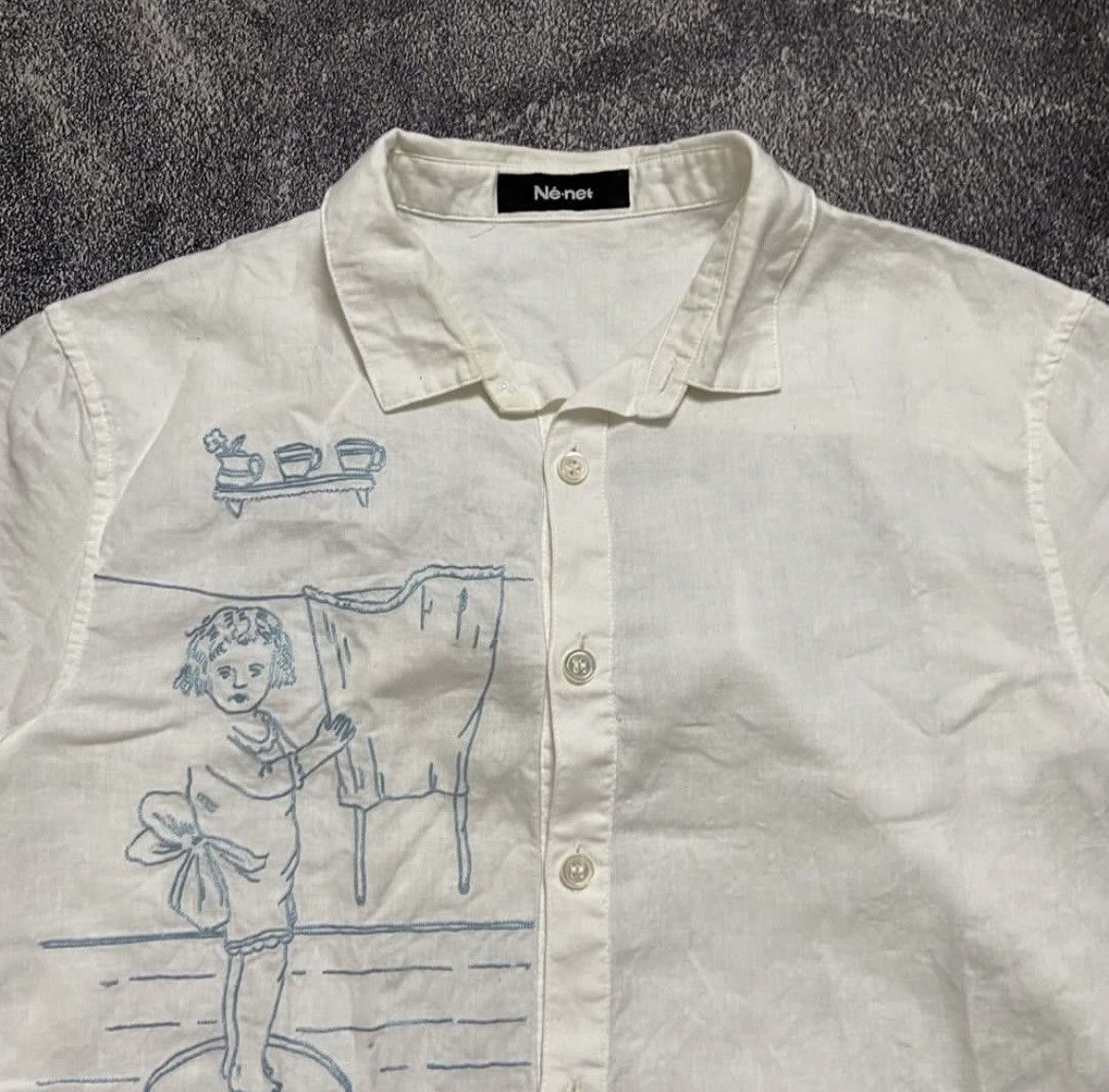 Issey Miyake × Ne-Net × Vintage Vintage Nenet Shirt Size US M / EU 48-50 / 2 - 2 Thumbnail