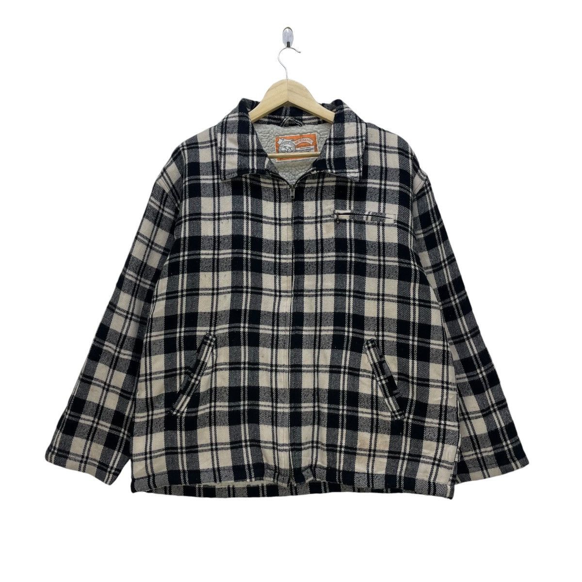 Flannel × Vintage Vintage Men Gumu Plaid Shirt Sherpa Jacket Size US M / EU 48-50 / 2 - 3 Thumbnail