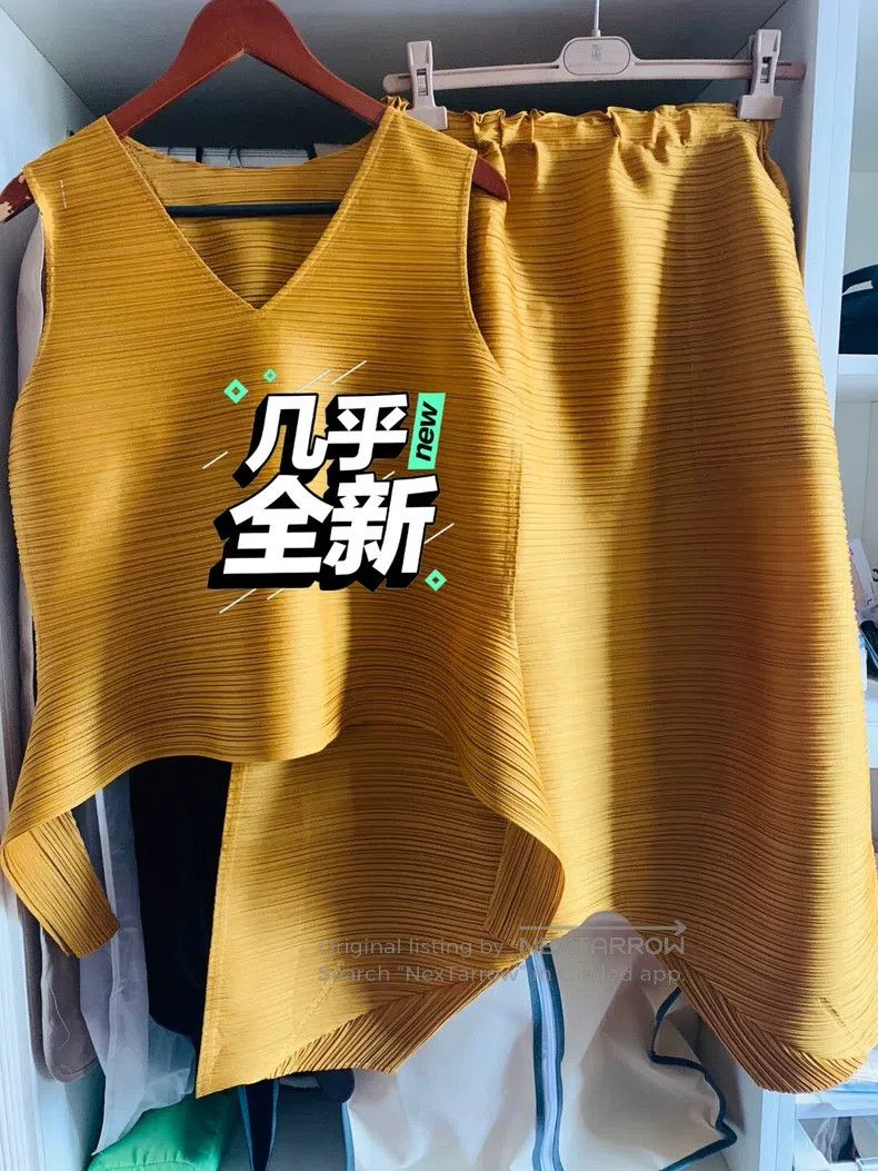 Issey Miyake Issey Miyake Yellow Vest Size L / US 10 / IT 46 - 1 Thumbnail