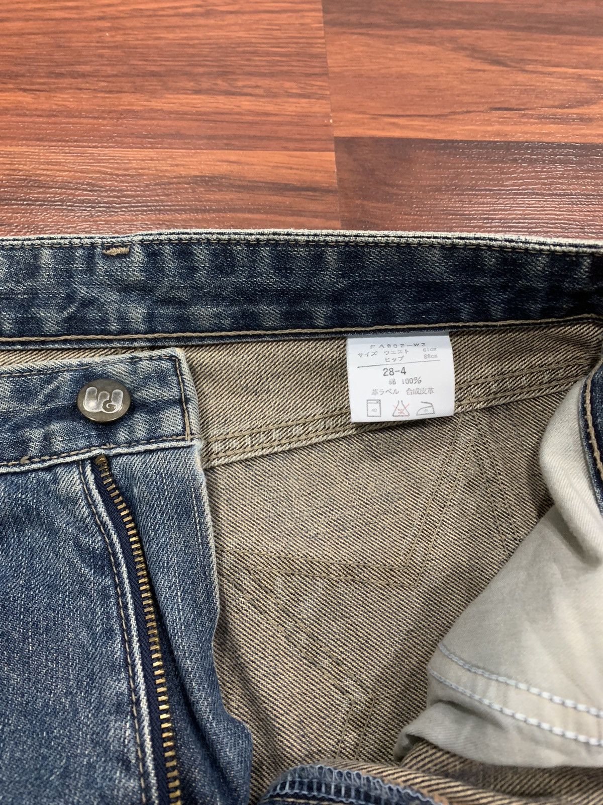 Japanese Brand × Vintage Vintage W-Girl Star Patches Flared Jeans Size 27" / US 4 / IT 40 - 8 Thumbnail