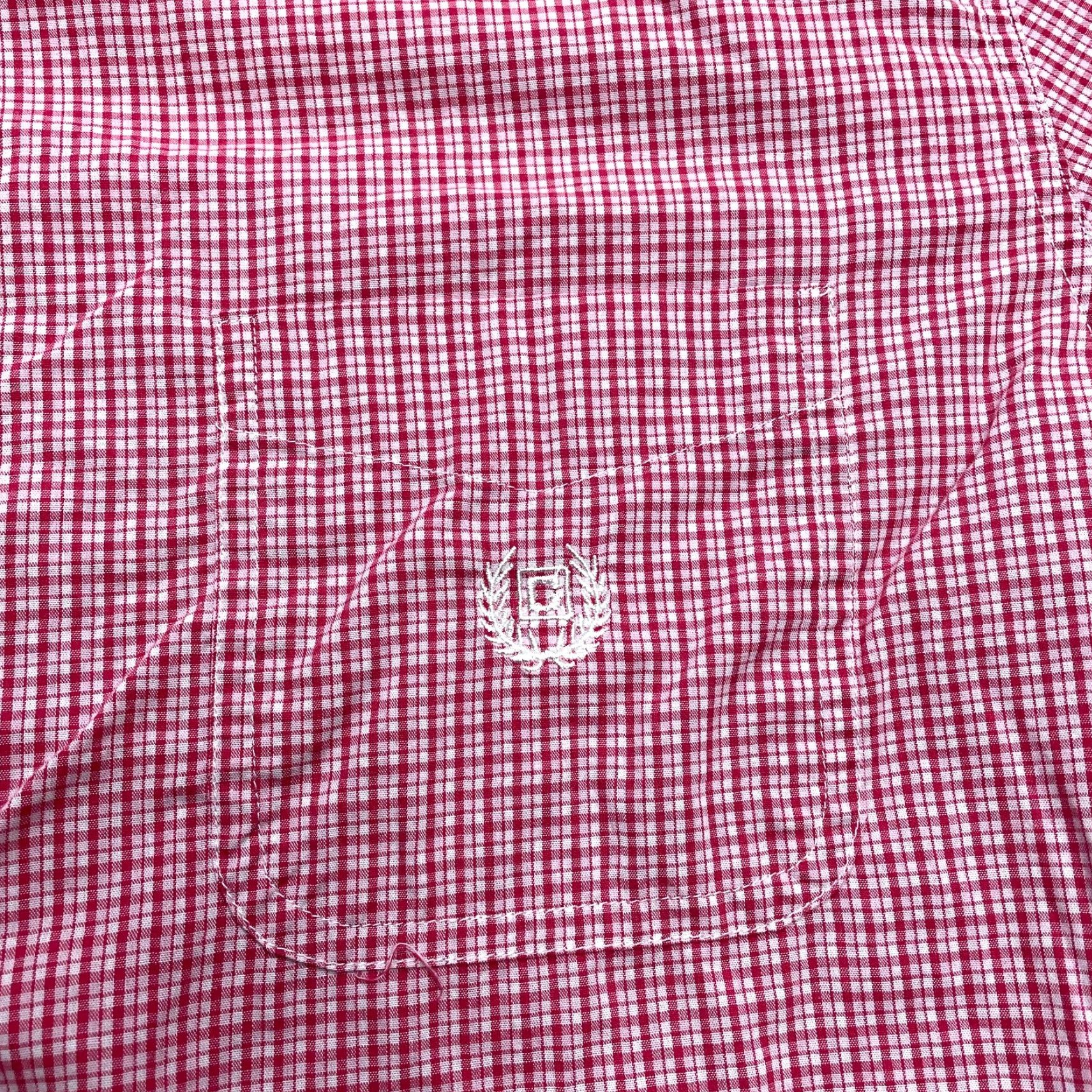 Chaps Chaps Shirt Short Sleeve Button-Up Mens 2XL Red Check Easy Care Collared Top Size US XXL / EU 58 / 5 - 2 Thumbnail