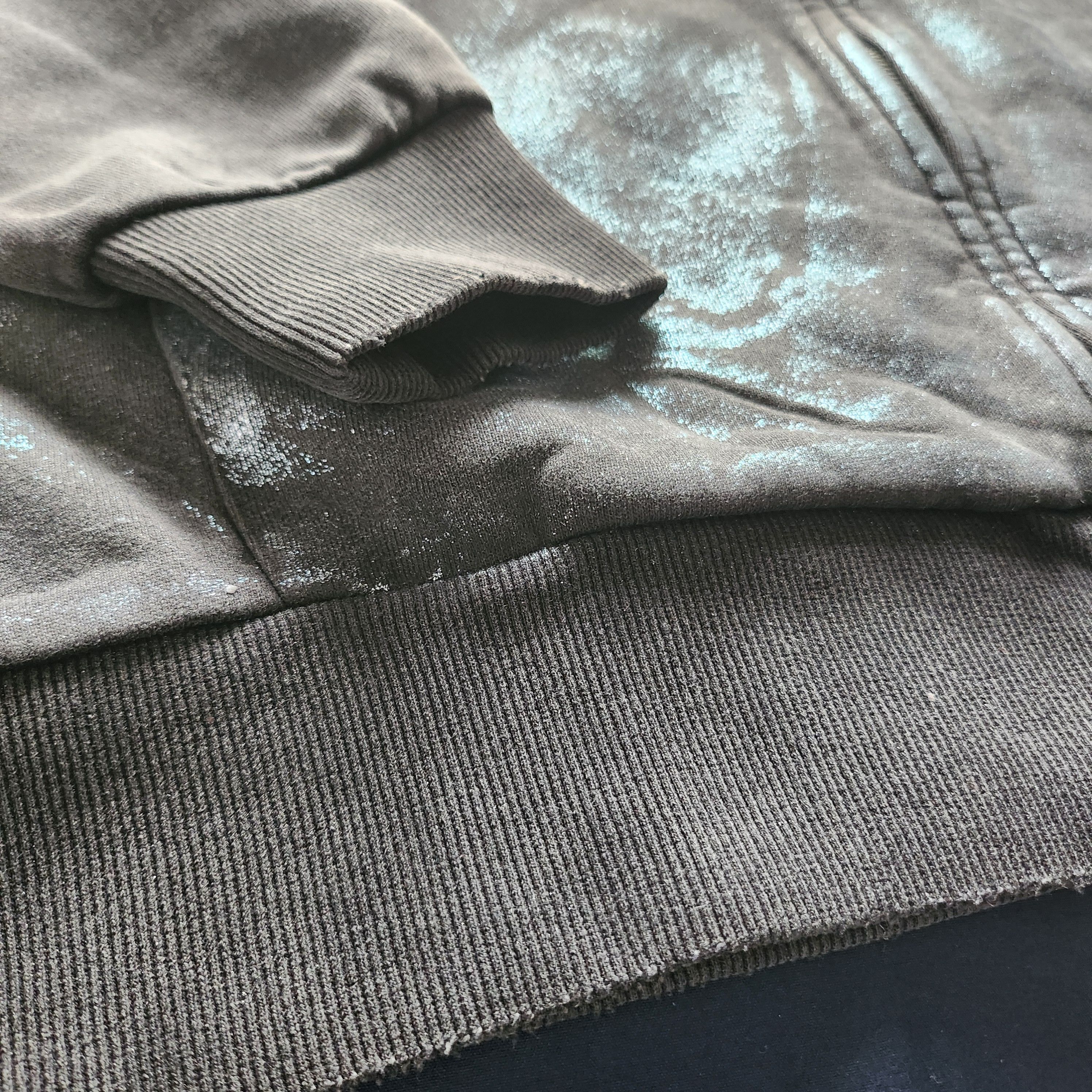 Other First Row Metallic Script Spray-Wash Zip-Up Hoodie Dark Grey Size US L / EU 52-54 / 3 - 8 Thumbnail