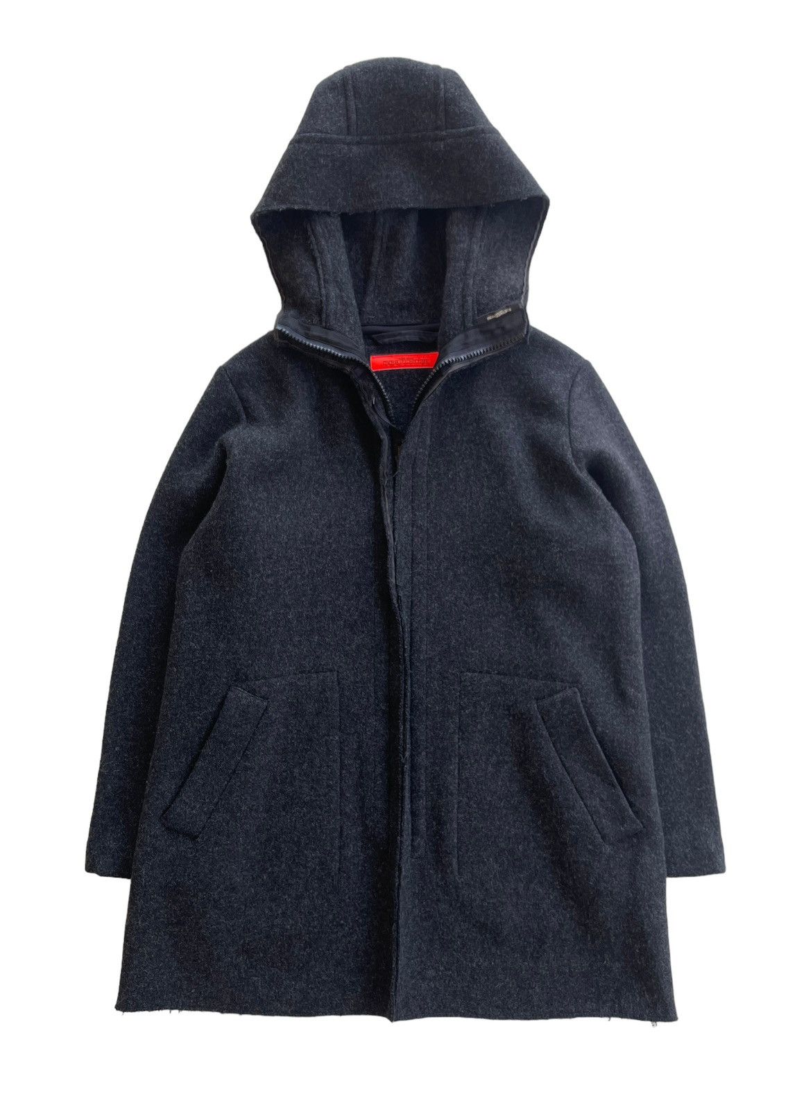 Issey Miyake 1999/2000 Zucca Wool Coat Hoodie Size US M / EU 48-50 / 2 - 1 Thumbnail