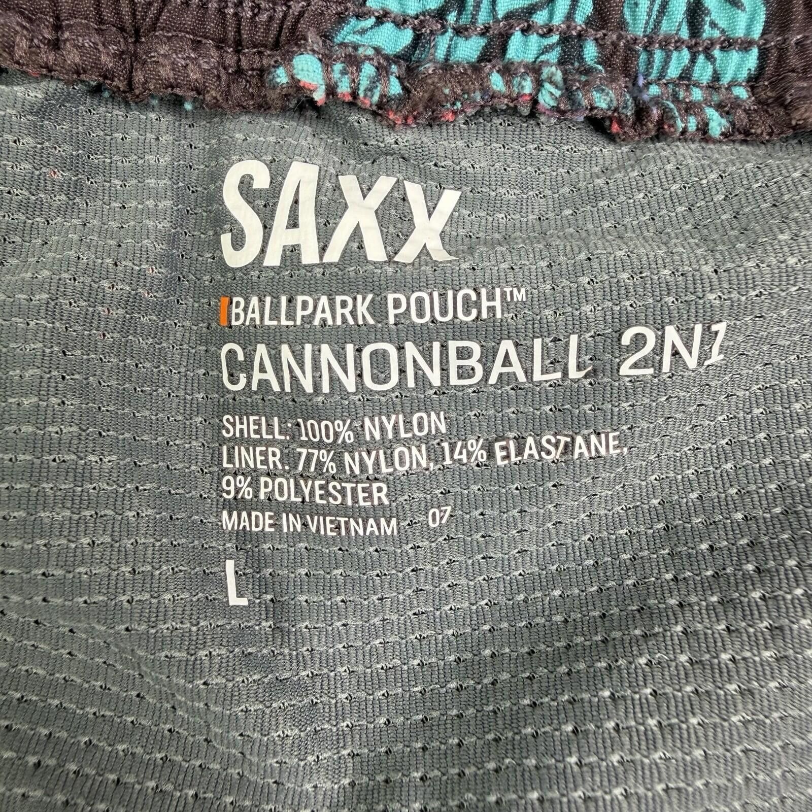 Saxony Saxx Cannonball 2N1 Mens L (30 x 7) Swim Trunks Board Shorts Size US 34 / EU 50 - 3 Thumbnail