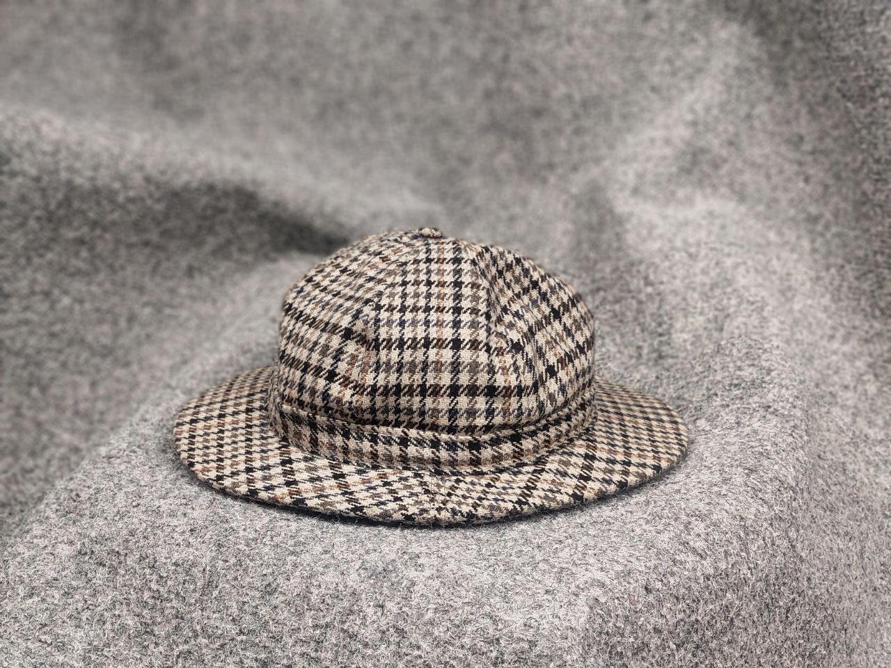 Barbour Vintage 70's Barbour Wool Tweed Sherlock Holmes trilby hat Size ONE SIZE - 5 Thumbnail