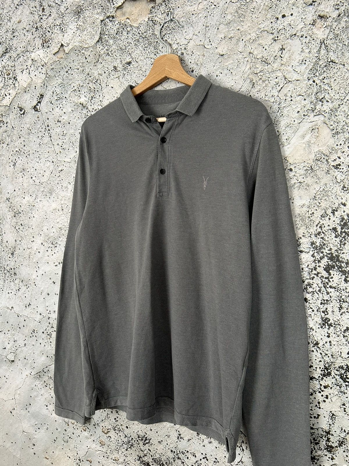 Allsaints Allsaints Longsleeve Polo Elegant Designer Rare Hype Size US M / EU 48-50 / 2 - 2 Thumbnail