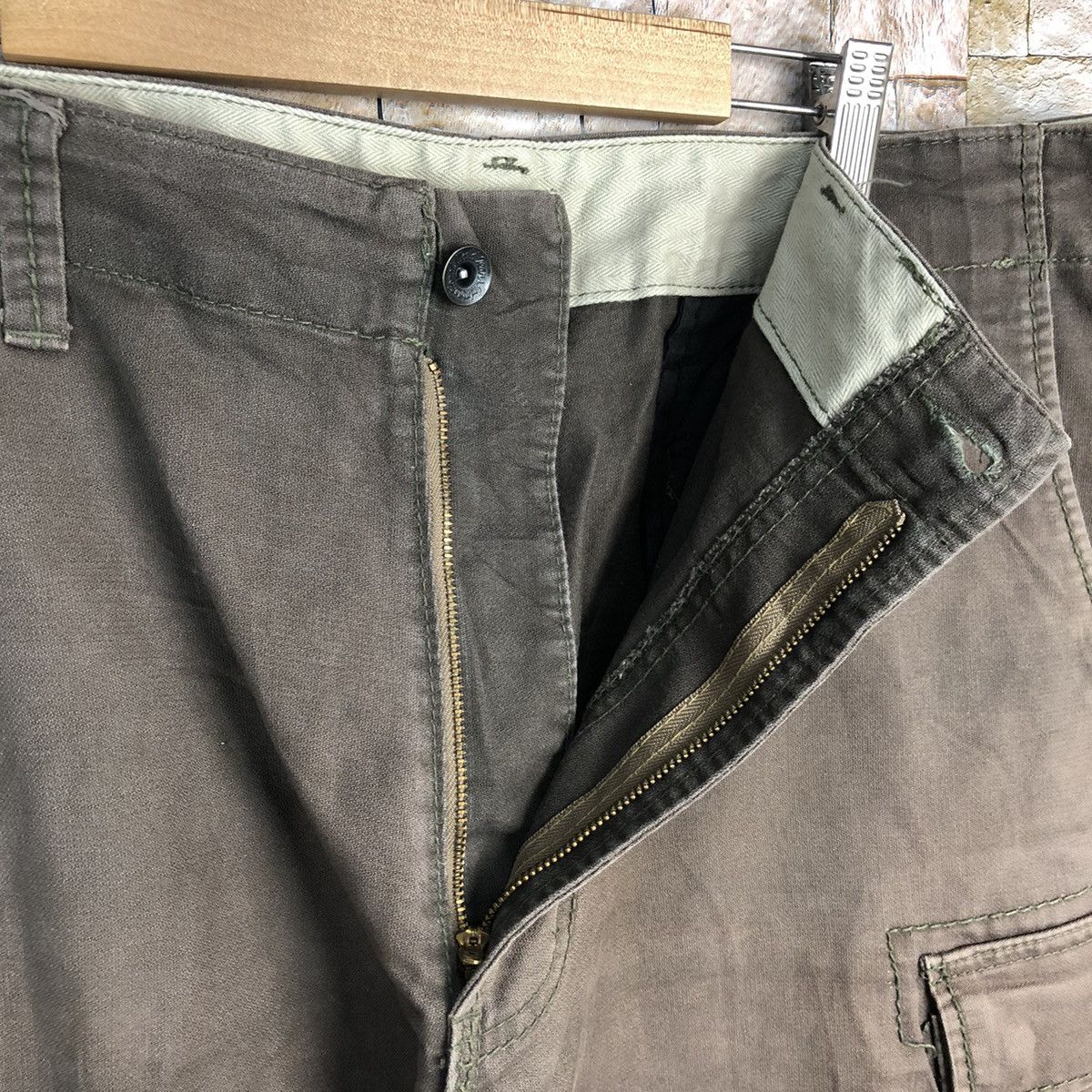 Japanese Brand Even River Brown Cargo Multipocket Pants #A629 Size US 37 - 14 Thumbnail