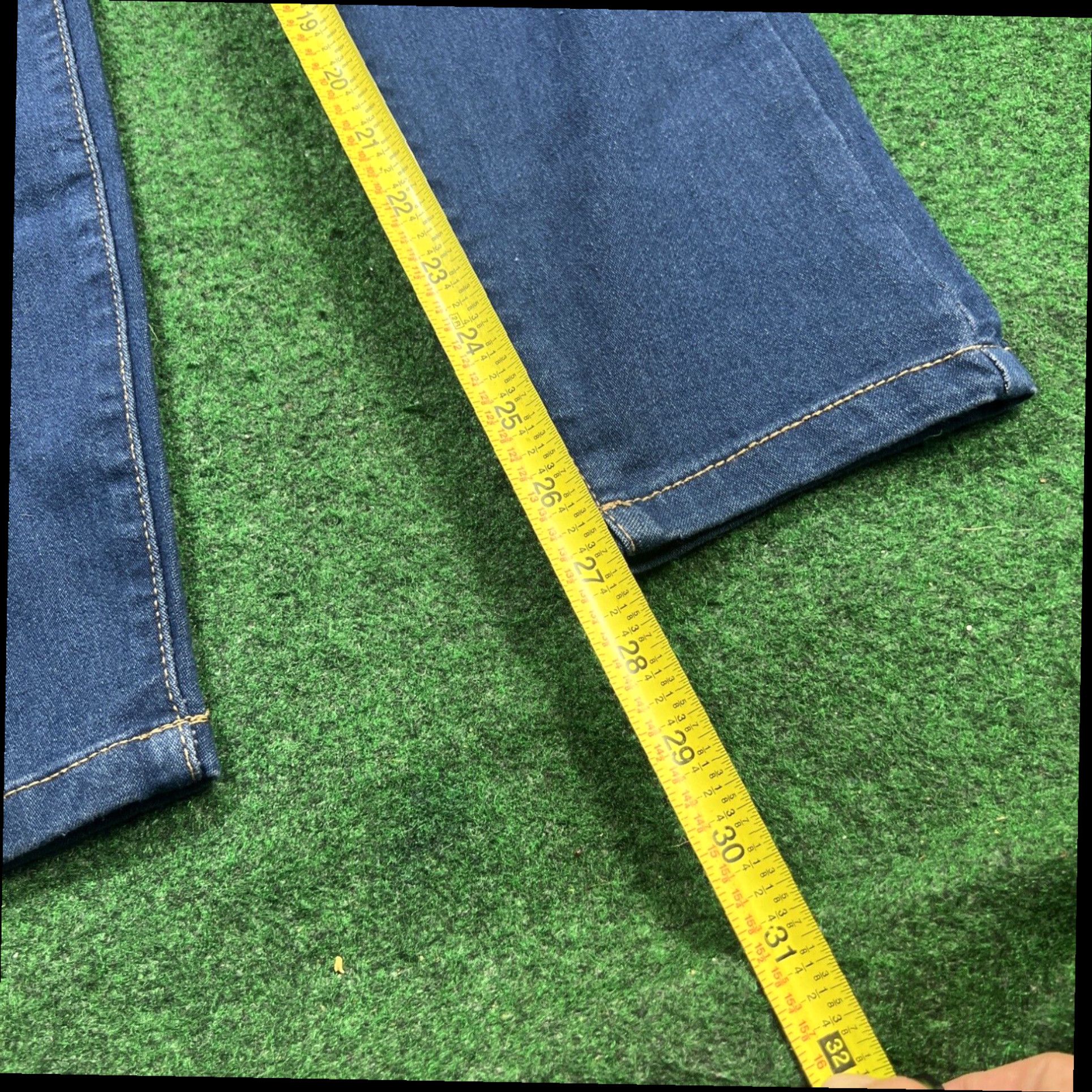 Other Woman’s Silver Crush Skinny Ankle High Rise Triple Button Blue Jeans Size 14w Size 36" / US 14 / IT 50 - 5 Thumbnail