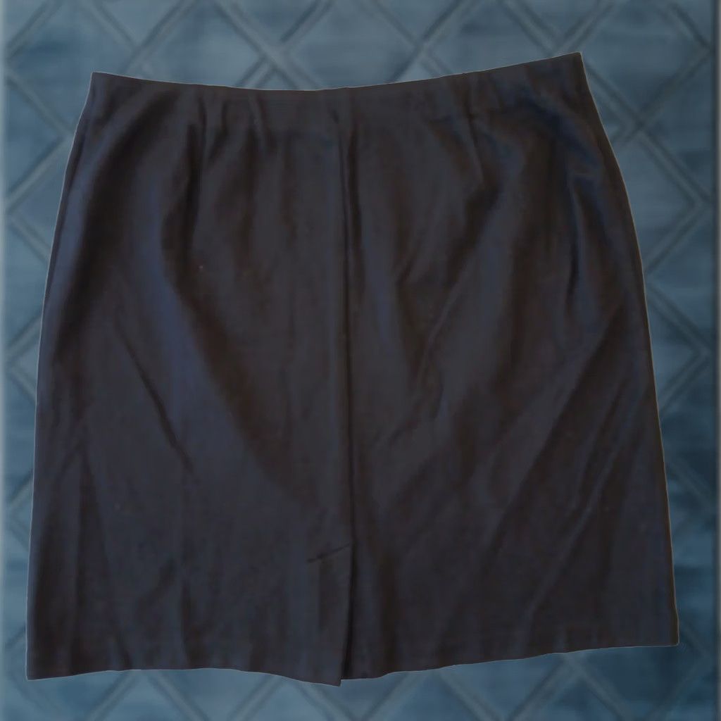 J. Jill J.Jill Skirt Petite Medium Short Black Stretch Pull On Slit Size 32" / US 10 / IT 46 - 1 Thumbnail