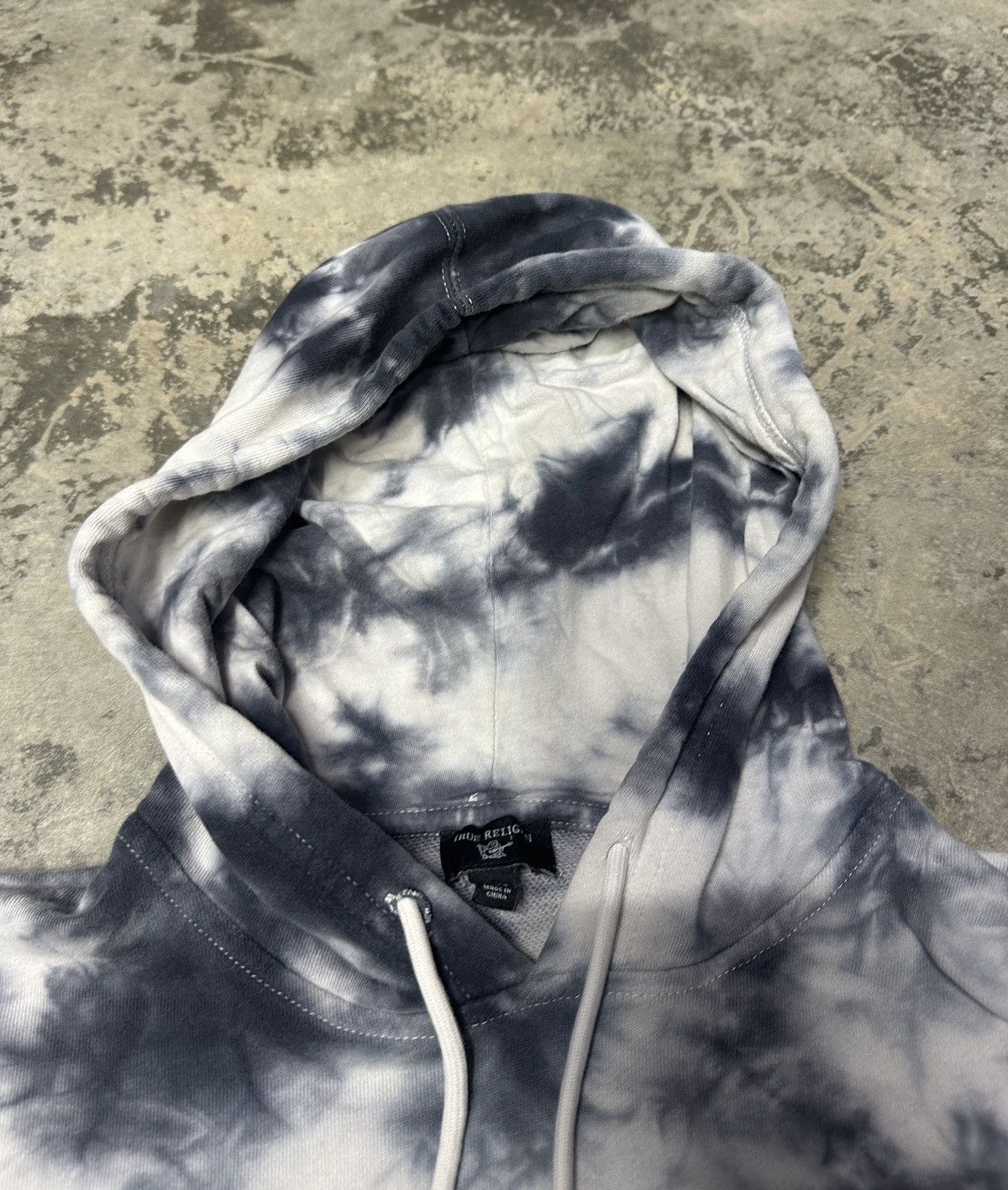 True Religion Vintage Y2K True Religion Big Logo Tie Dye Hoodie Size US XL / EU 56 / 4 - 7 Thumbnail