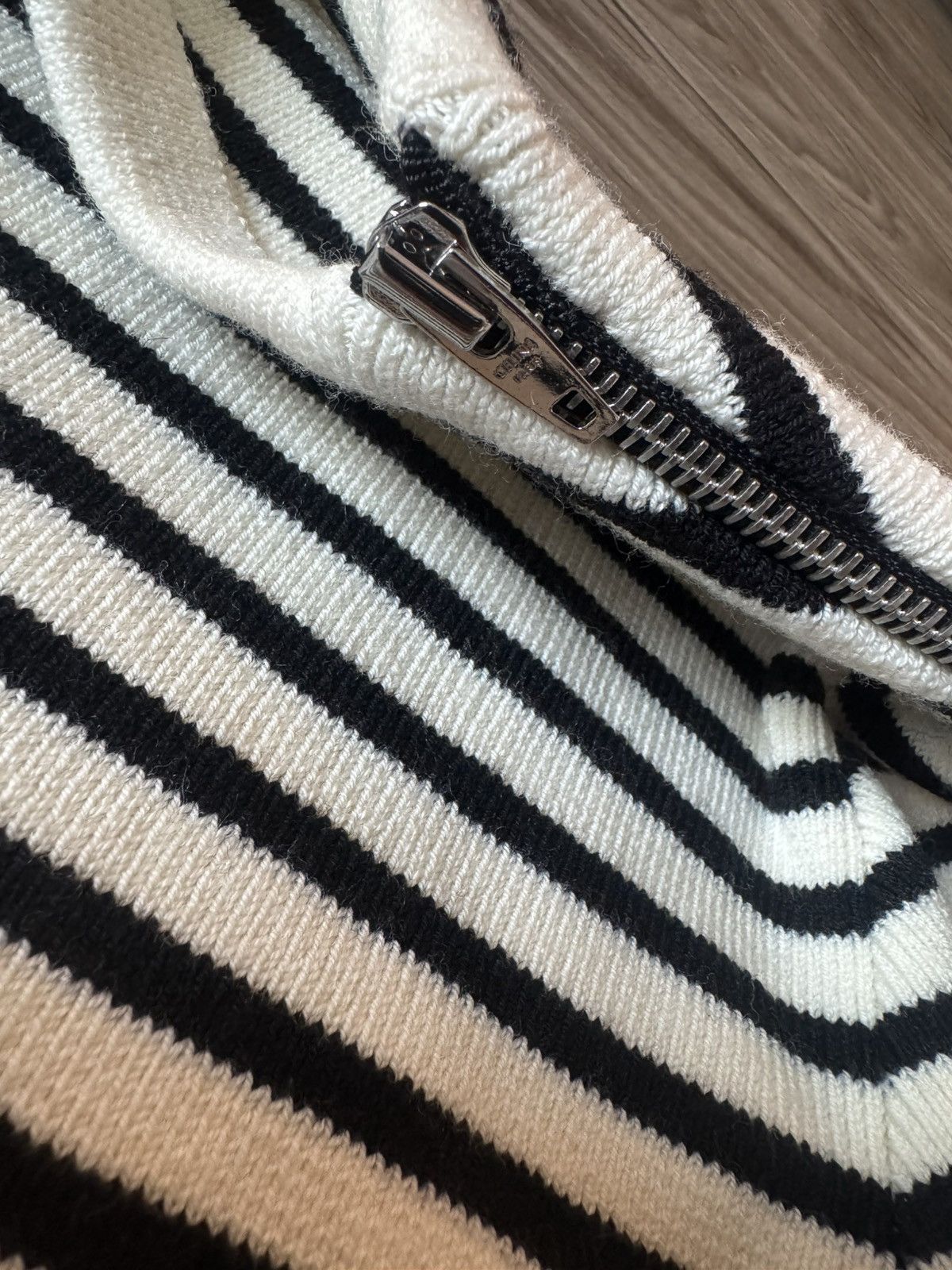 Celine CELINE Boatneck Sweater in Striped Knit Size US XL / EU 56 / 4 - 3 Thumbnail