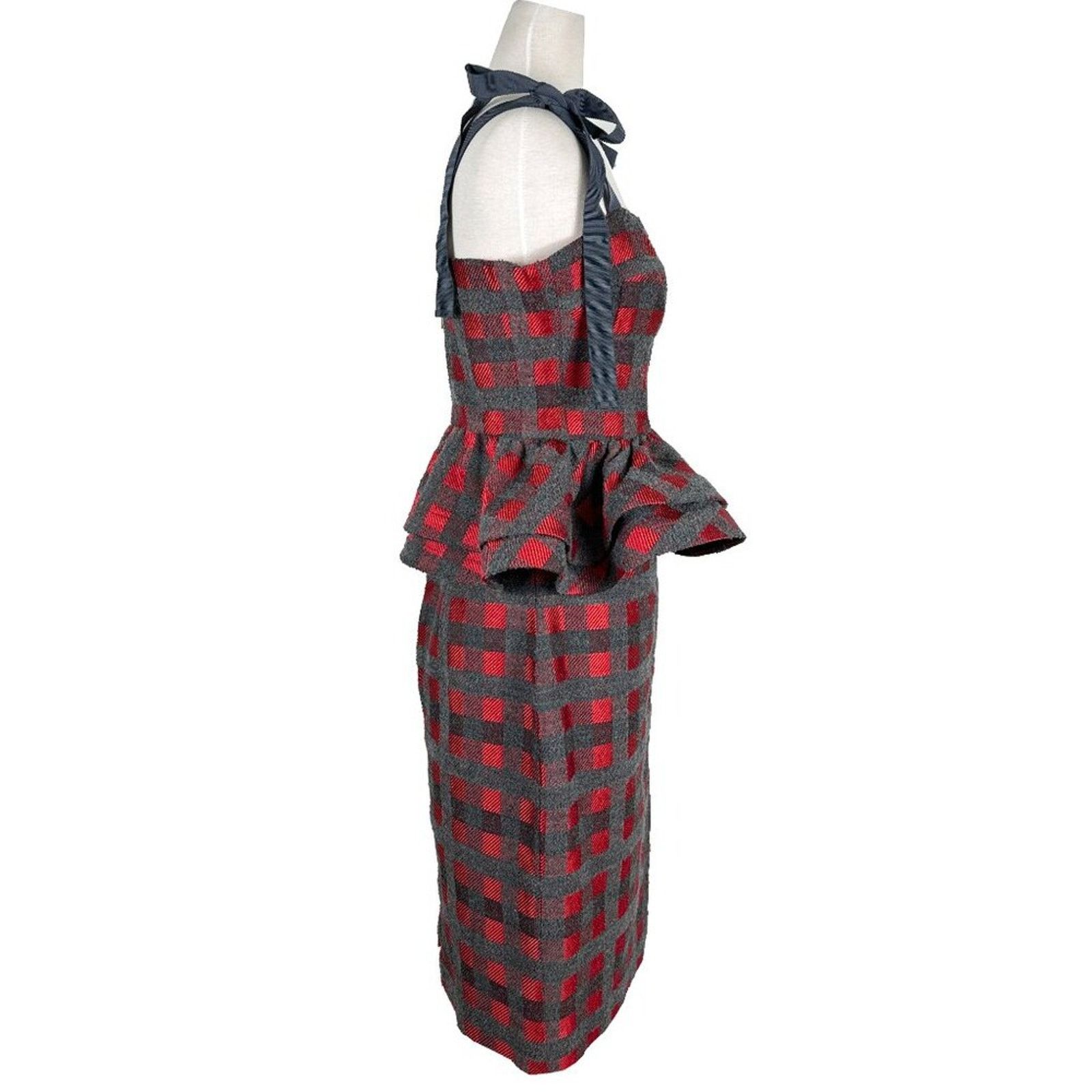 Other Silvia Tcherassi Red Plaid Delaney Skirt Dakia Top Set Dress Size L / US 10 / IT 46 - 4 Thumbnail