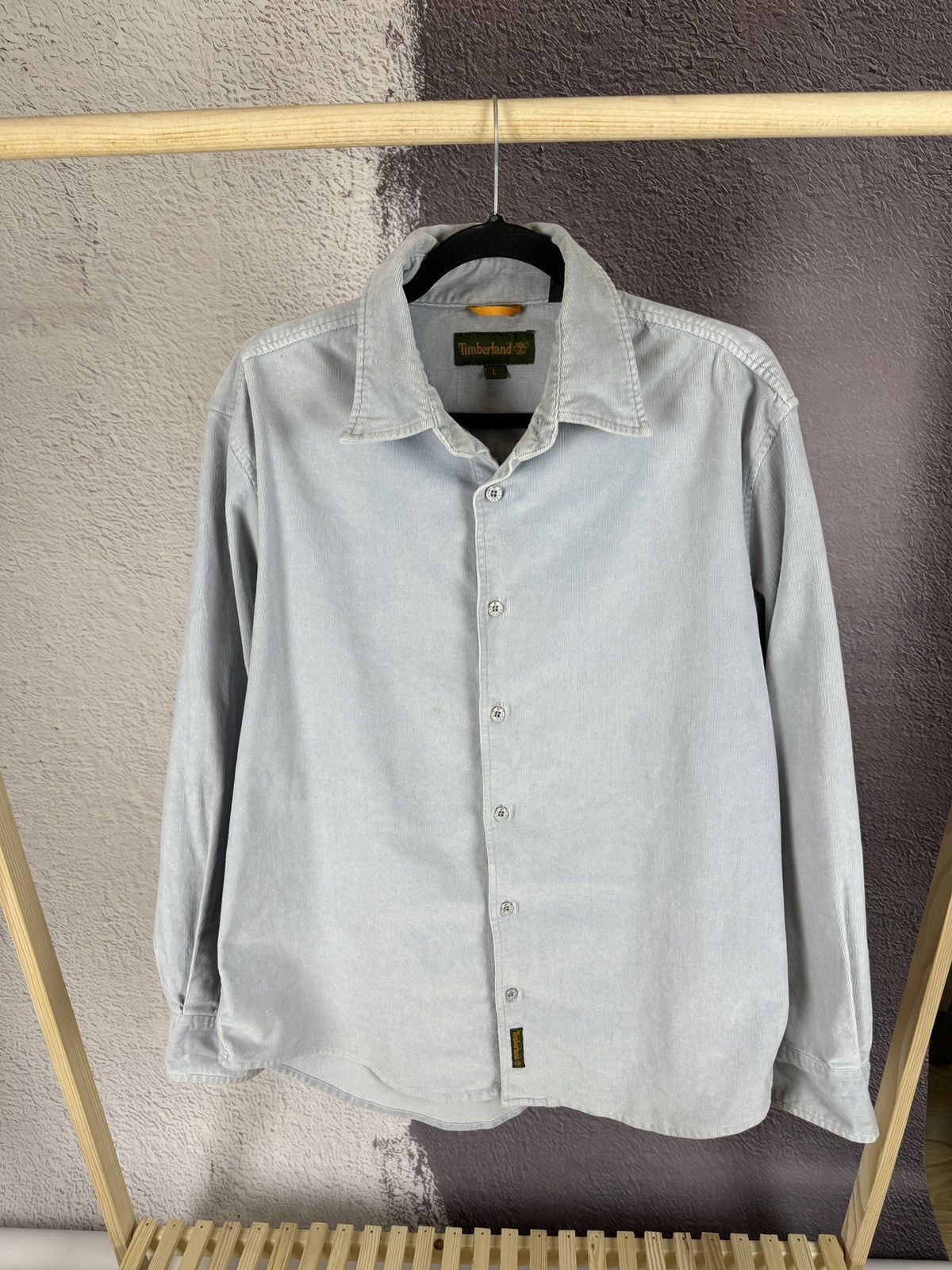 Timberland Timberland vintage 90s heavy corduroy blue grey shirt Size US L / EU 52-54 / 3 - 1 Thumbnail