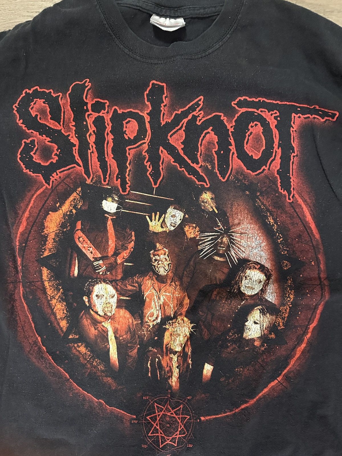 Vintage 2000s Slipknot Black Tee Size US M / EU 48-50 / 2 - 2 Thumbnail