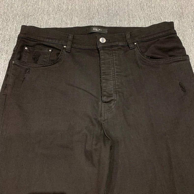 Amiri Amiri Black micro trousers, button-up trousers and jeans 25 Size US 36 / EU 52 - 8 Thumbnail