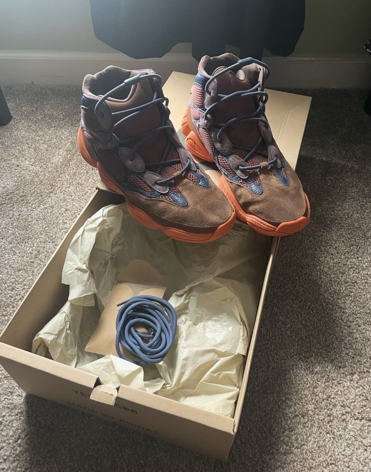 Yeezy Adidas Yeezy 500 High Tactile Orange Size US 14 / EU 47 - 3 Thumbnail