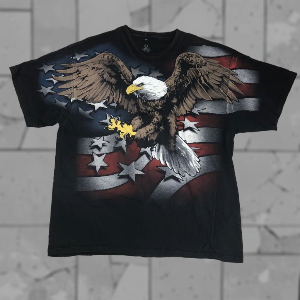 Liquid Blue Liquid Blue Graphic T-Shirt Mens XXL Blue Short Sleeve Solid Shirt 2XL Mens Size US XXL / EU 58 / 5 - 1 Thumbnail