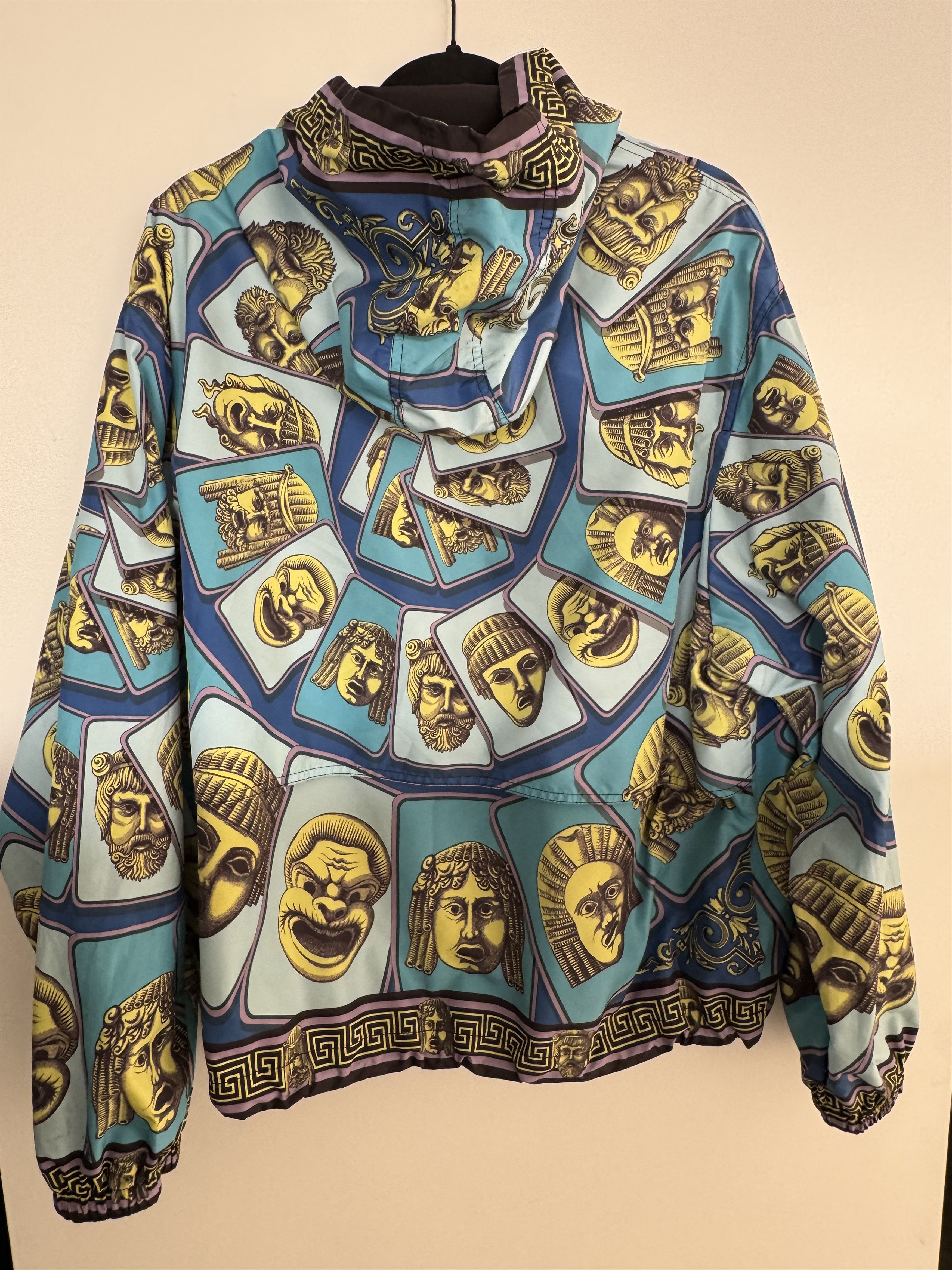 Versace Versace Le Maschere Windbreaker Jacket - Mens Size US L / EU 52-54 / 3 - 3 Thumbnail