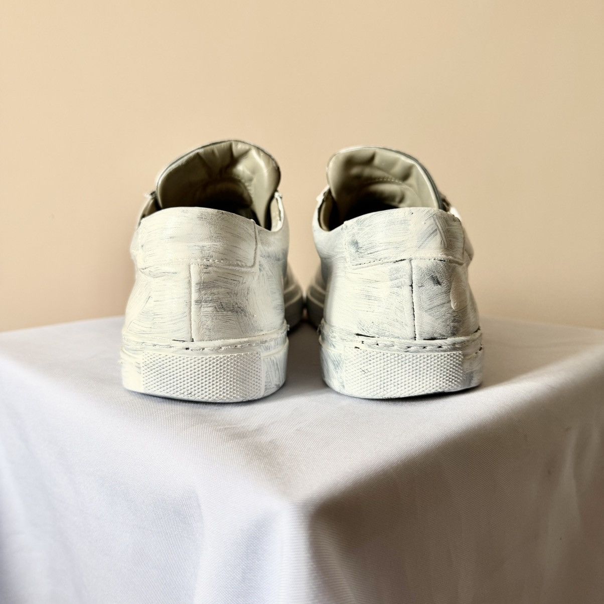 Common Projects Common Projects Painted Achilles Low Leather Sneakers Shoes Size US 10 / EU 43 - 9 Thumbnail