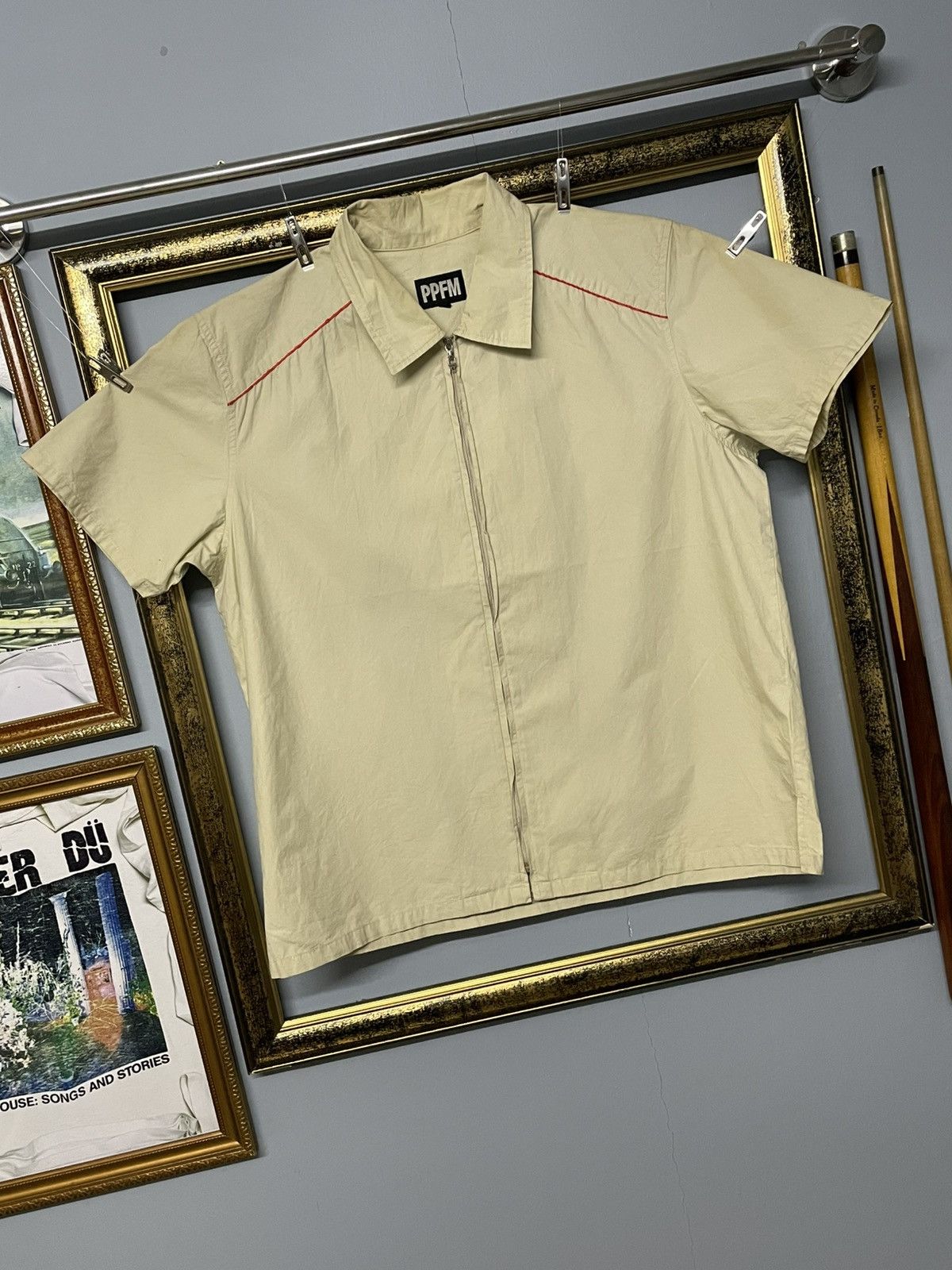 Japanese Brand × PPFM × Vintage Vintage 1990s Japan Designer Ppfm Cropped Nylon Style Tshirt Size US M / EU 48-50 / 2 - 2 Thumbnail