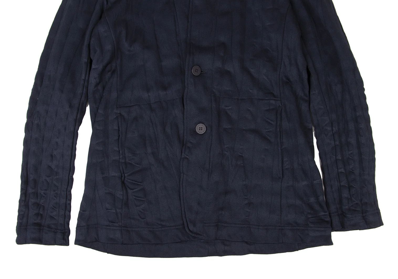 Issey Miyake Cotton-Polyester Tie-Dye Jersey Jacket in Navy Size 3 Size US L / EU 52-54 / 3 - 8 Thumbnail