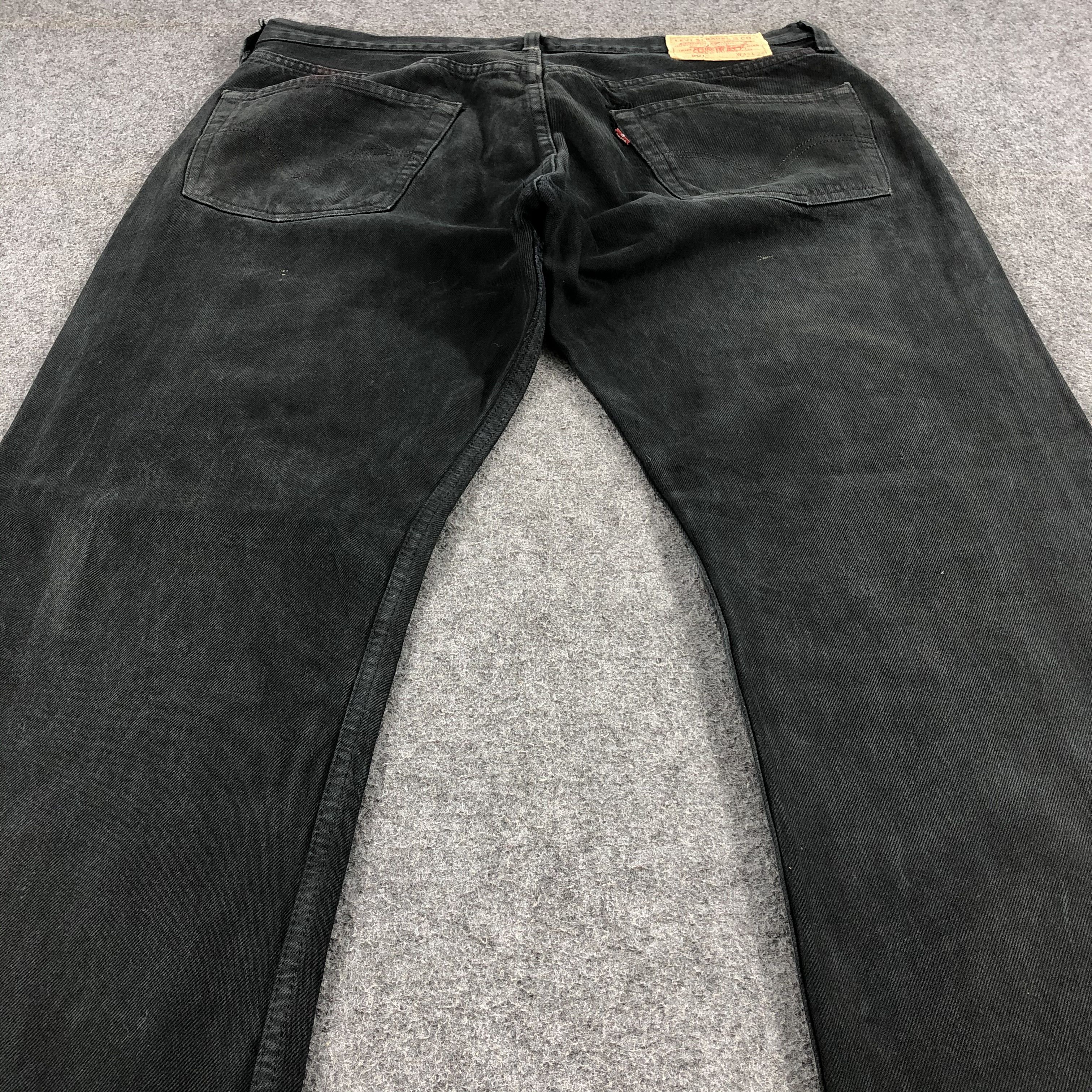 Levi's × Vintage Vintage 90s Faded Black Levis 501 Jeans-JM1503 Size US 37 - 4 Thumbnail