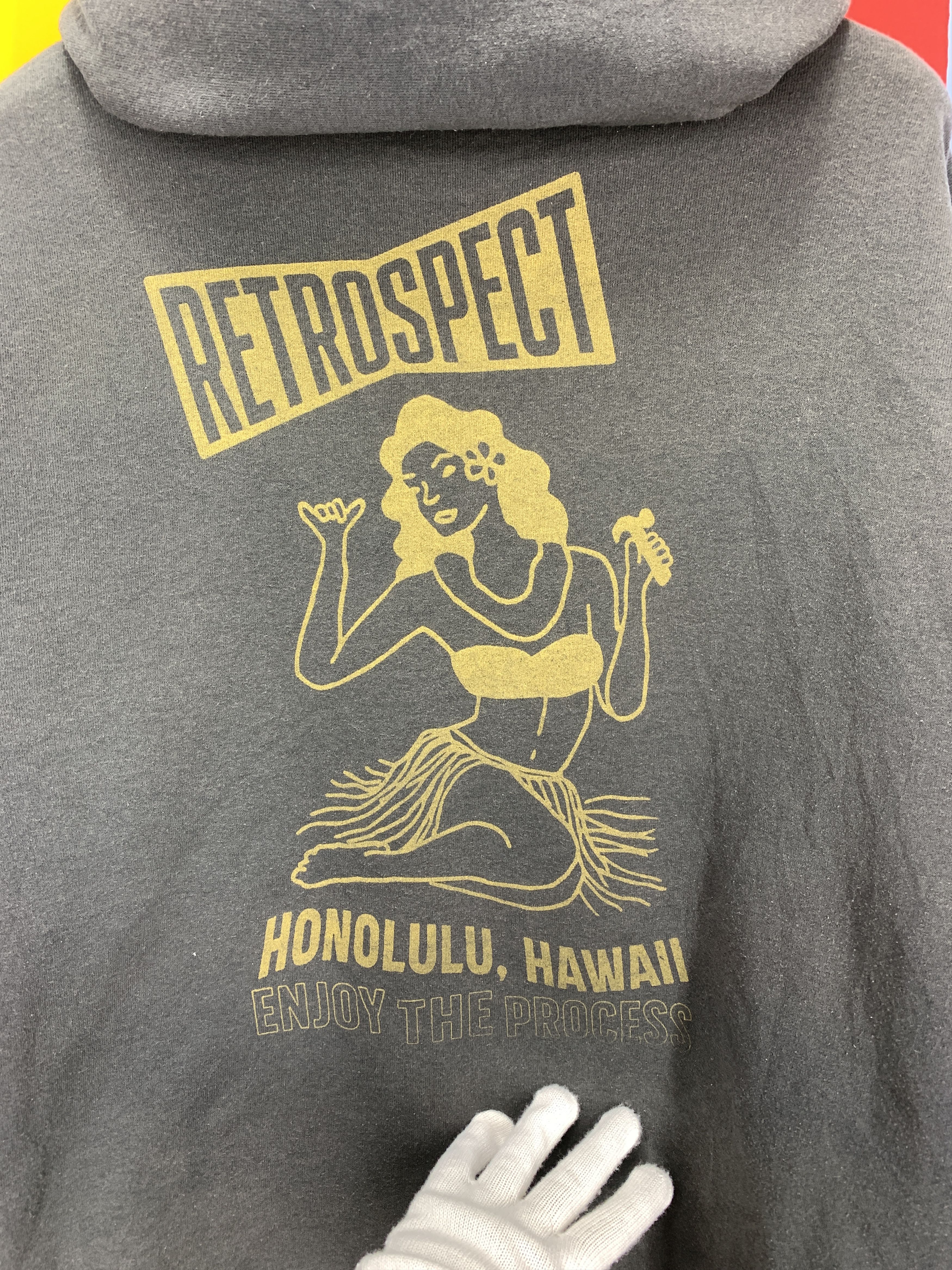Jerzees Y2K Vintage RETROSPECT HONOLULU HAWAII Hoodie #2246/22 Size US XL / EU 56 / 4 - 2 Thumbnail