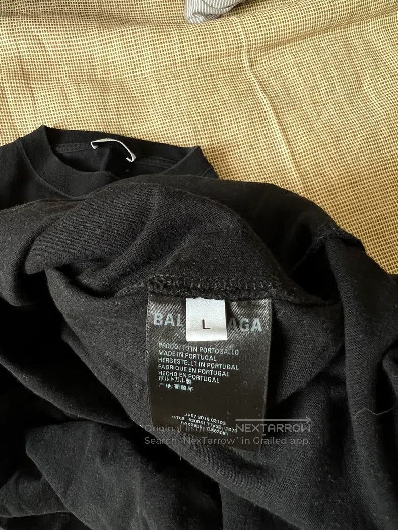 Balenciaga Balenciaga Logo Short Sleeve T-Shirt L Size Size US L / EU 52-54 / 3 - 3 Thumbnail